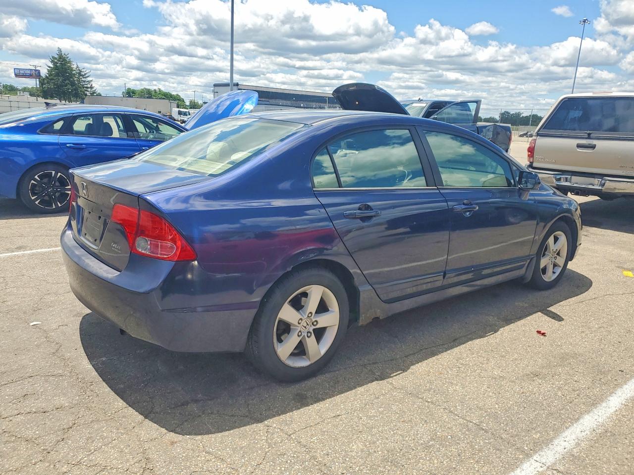 2006 Honda Civic Ex Blue vin: 1HGFA16876L075295
