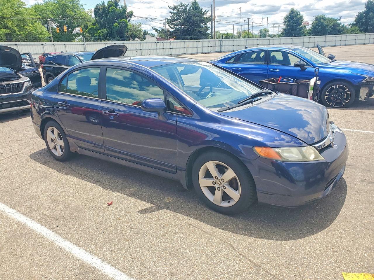 2006 Honda Civic Ex Blue vin: 1HGFA16876L075295