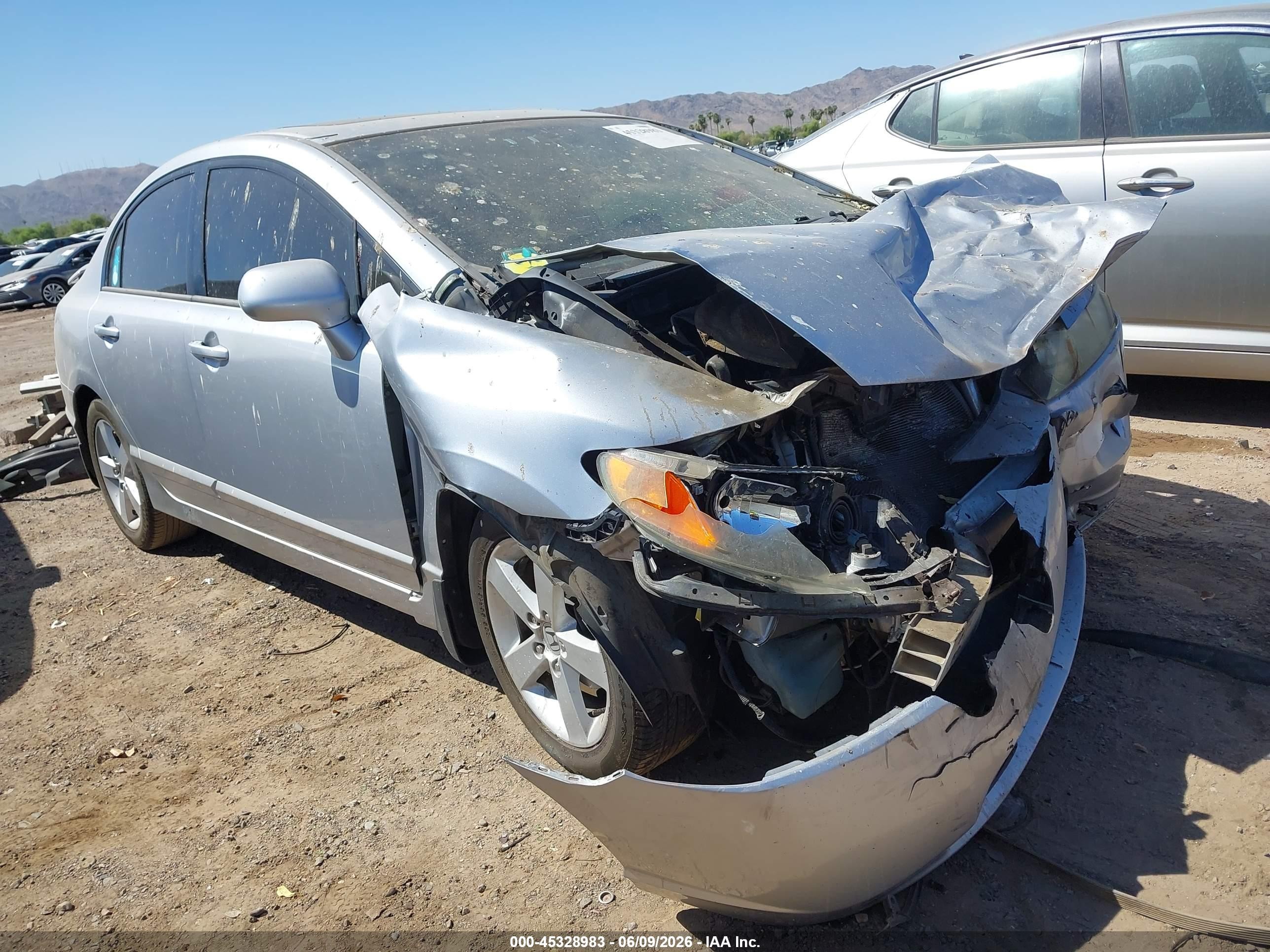 2006 Honda Civic Ex Серебряный vin: 1HGFA16876L105153