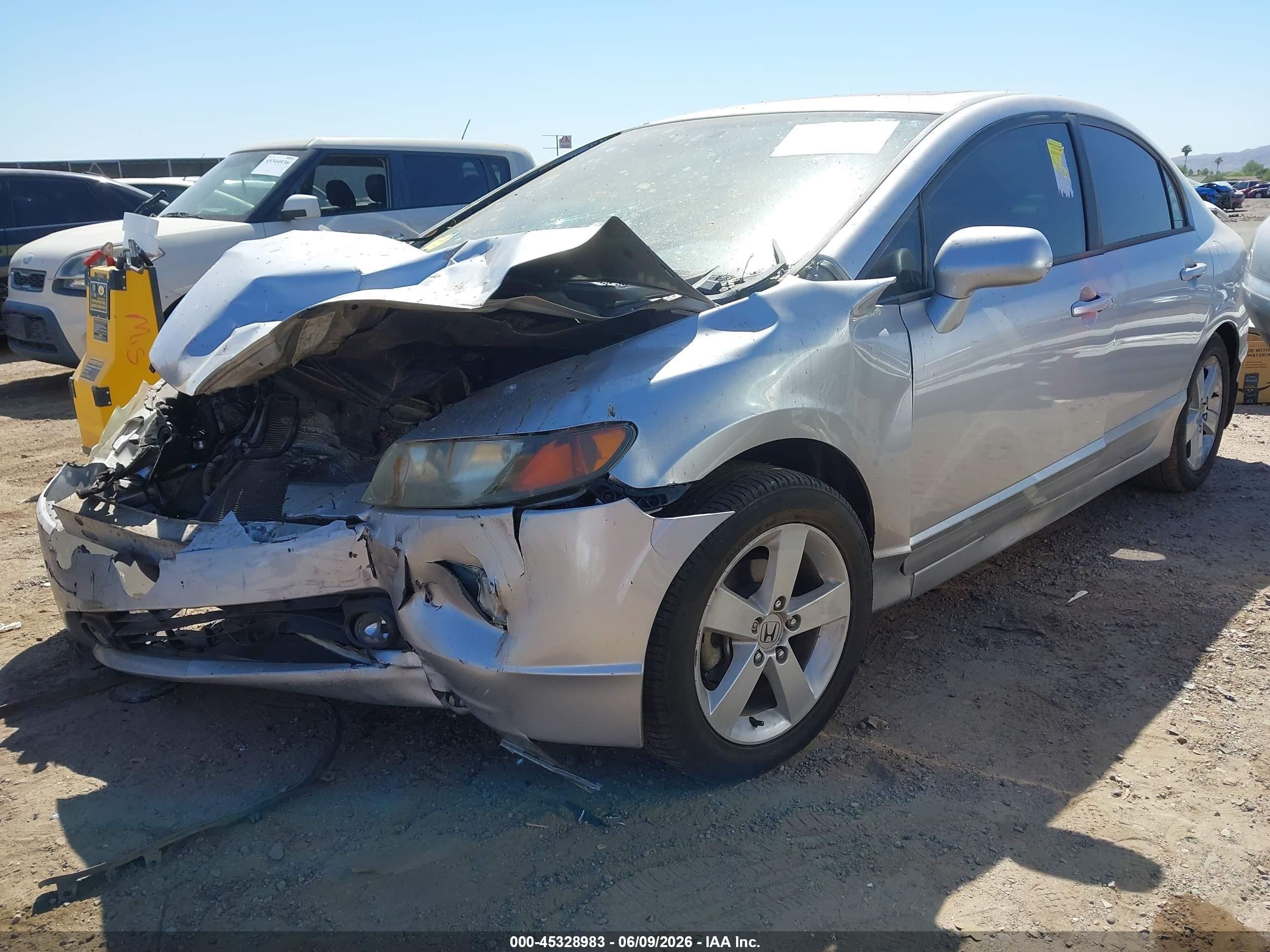 2006 Honda Civic Ex Серебряный vin: 1HGFA16876L105153