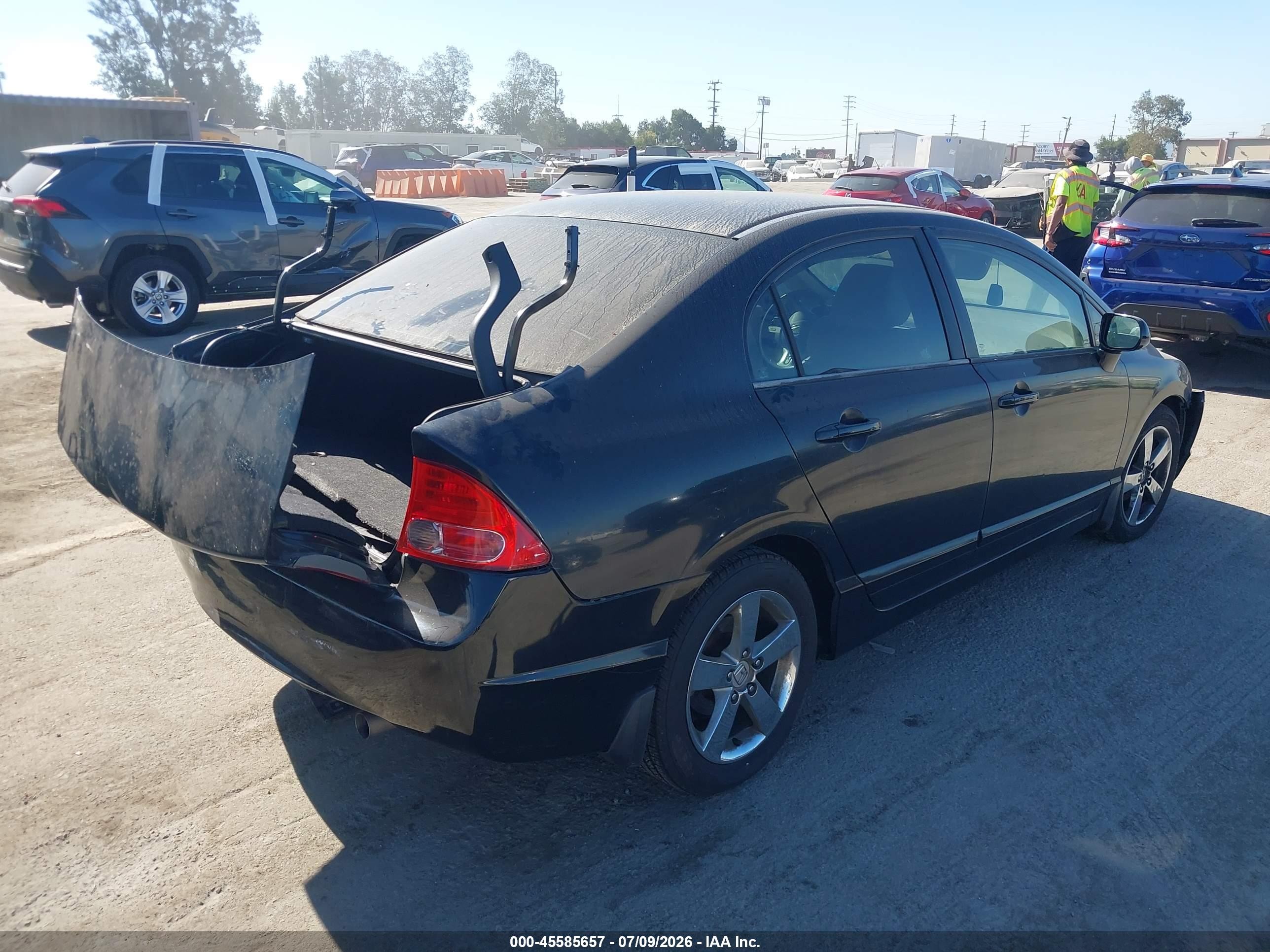 2006 Honda Civic Ex Black vin: 1HGFA16876L137567