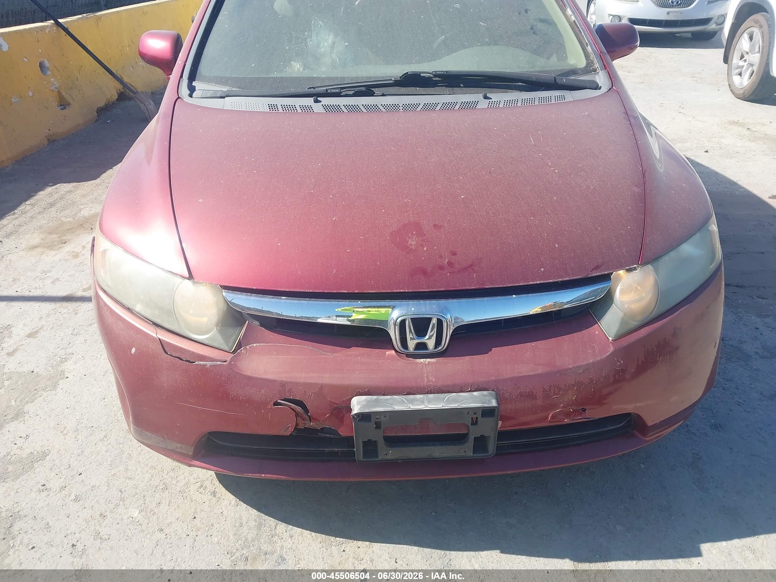 2006 Honda Civic Ex Red vin: 1HGFA16876L138024