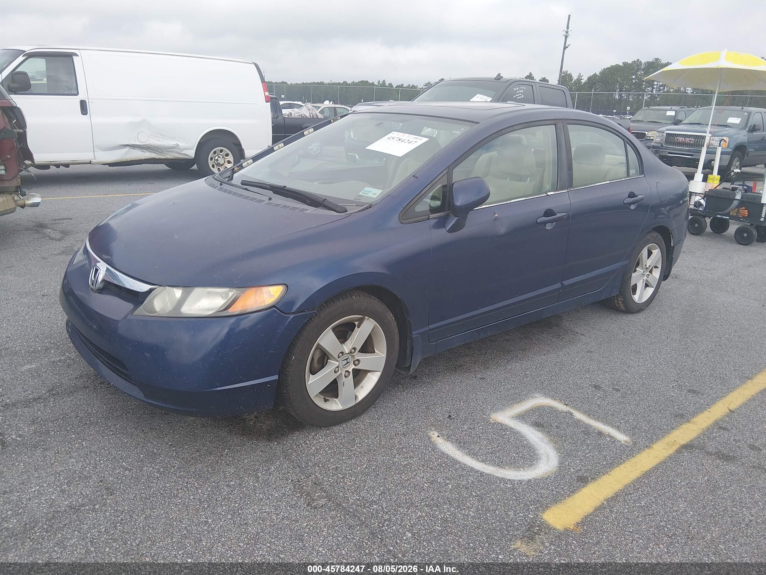 2006 Honda Civic Ex Blue vin: 1HGFA16876L142266