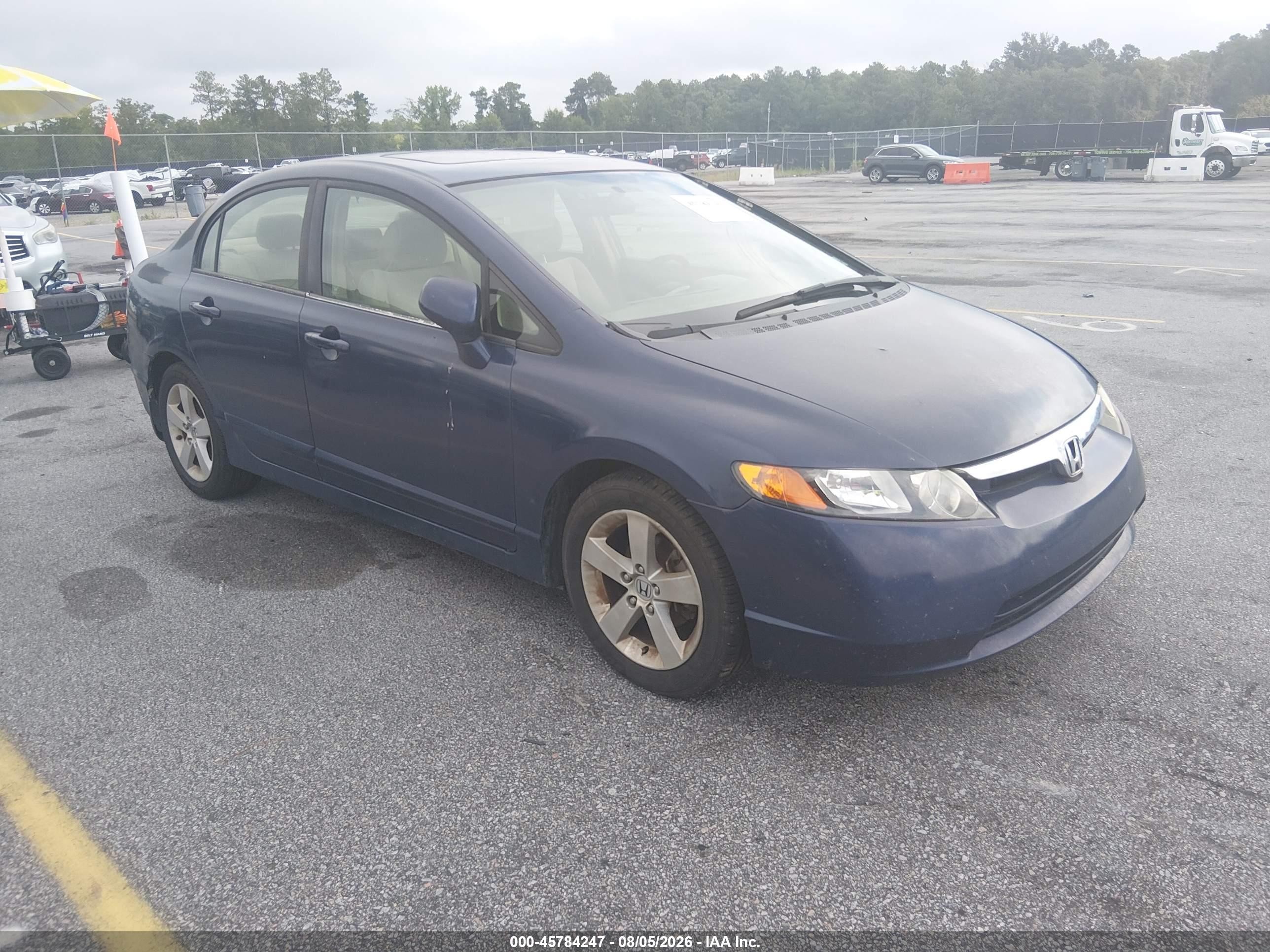 2006 Honda Civic Ex Blue vin: 1HGFA16876L142266