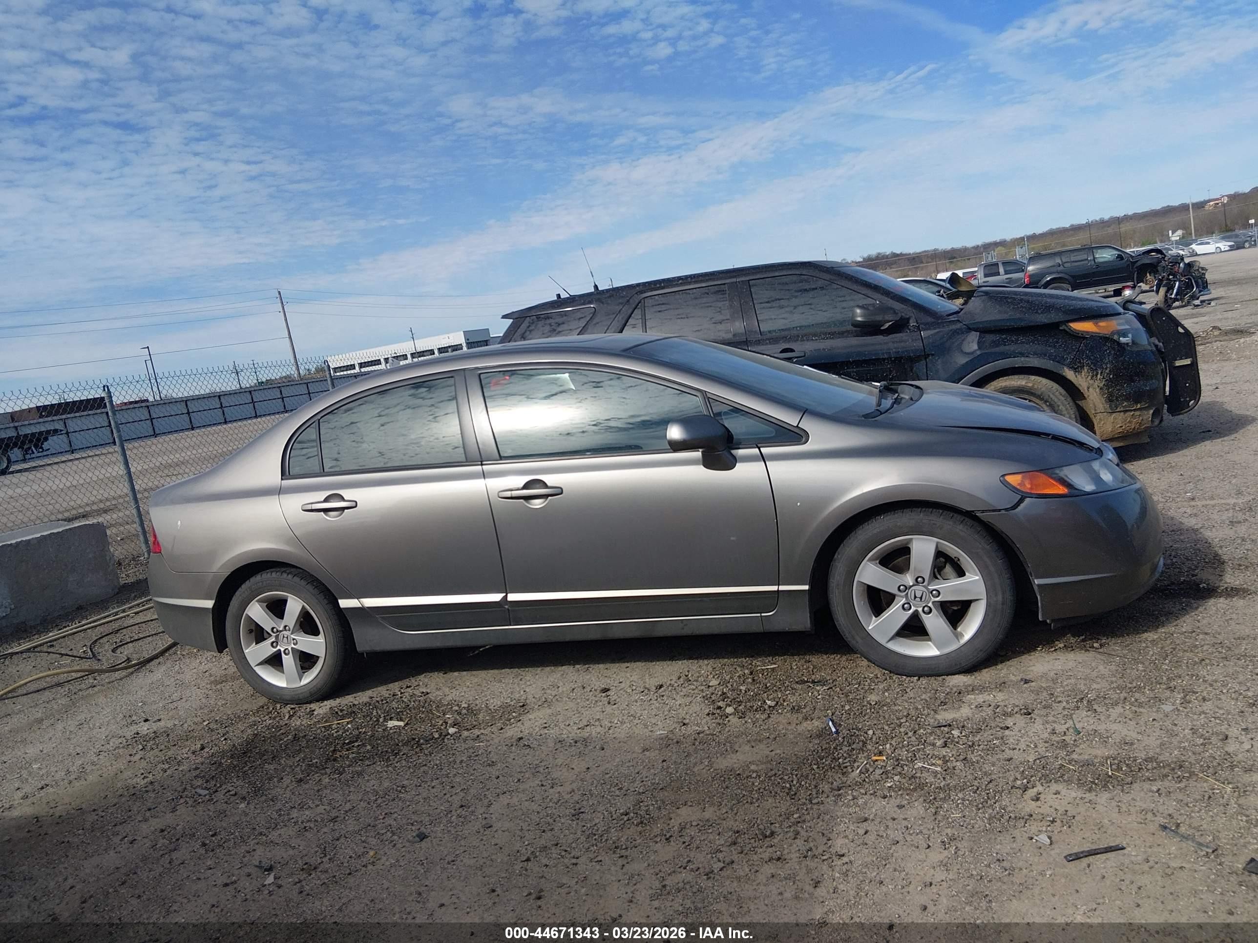 2006 Honda Civic Ex Серый vin: 1HGFA16876L144695