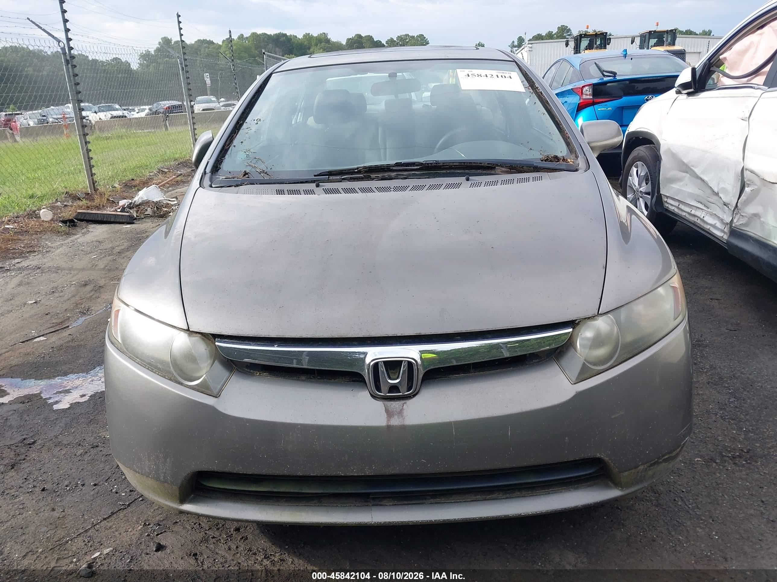 2007 Honda Civic Ex Gray vin: 1HGFA16877L000646