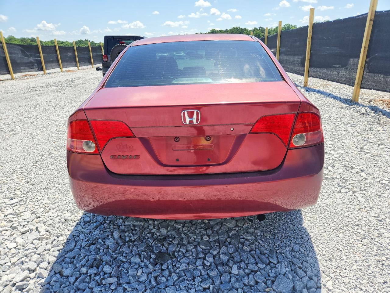 2007 Honda Civic Ex Burgundy vin: 1HGFA16877L008083