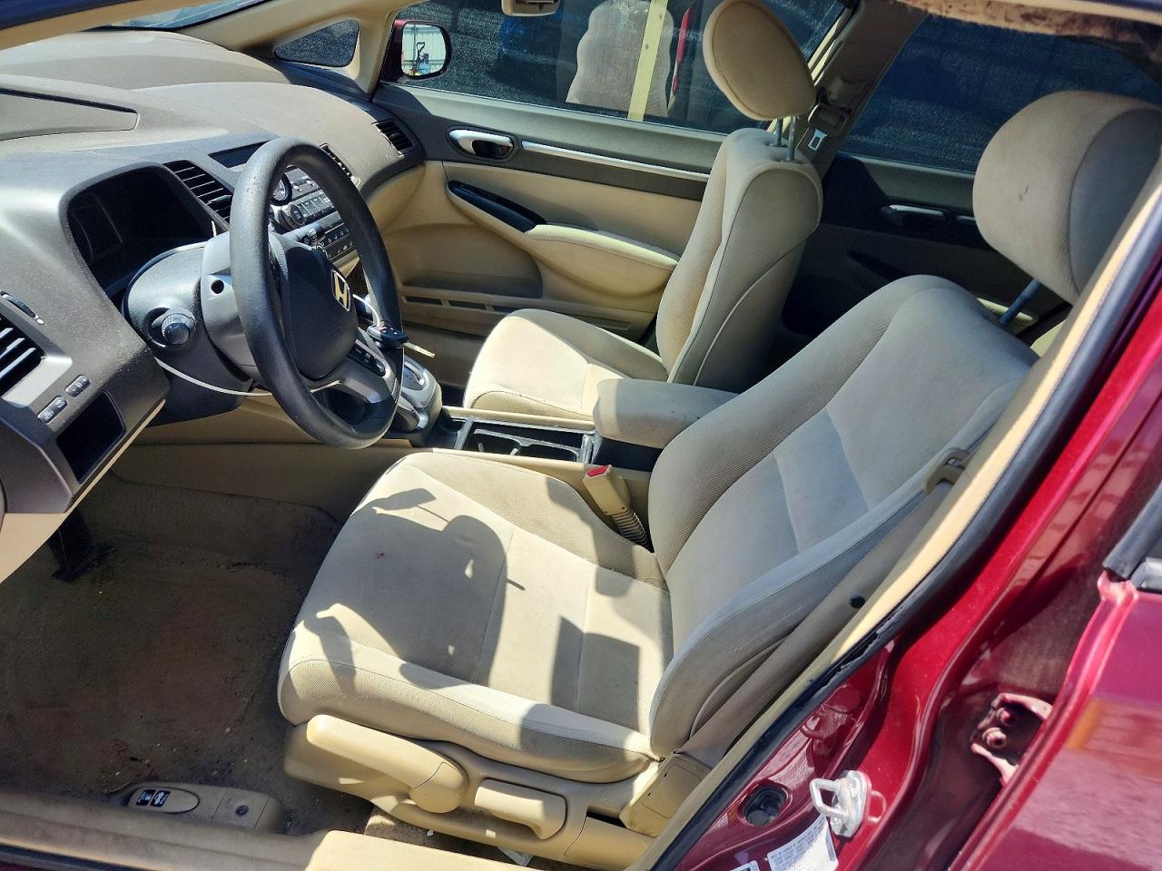 2007 Honda Civic Ex Burgundy vin: 1HGFA16877L008083