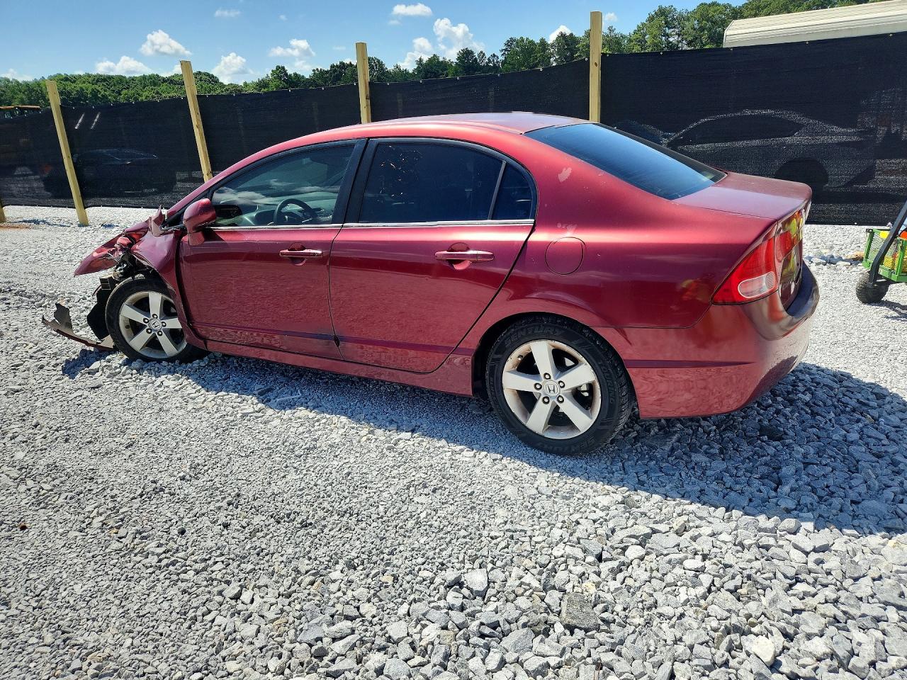2007 Honda Civic Ex Burgundy vin: 1HGFA16877L008083