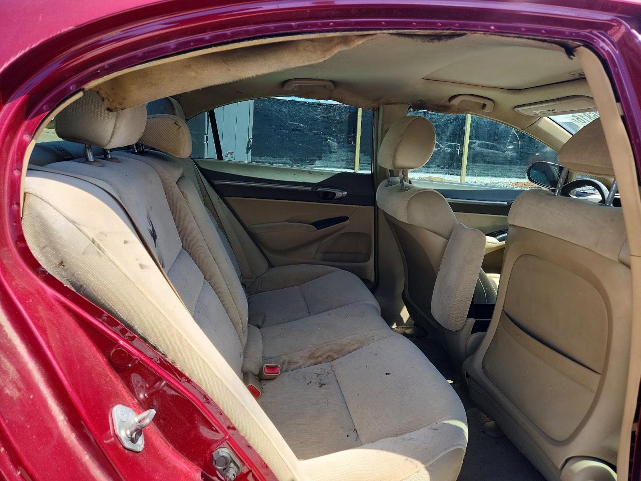 2007 Honda Civic Ex Burgundy vin: 1HGFA16877L008083