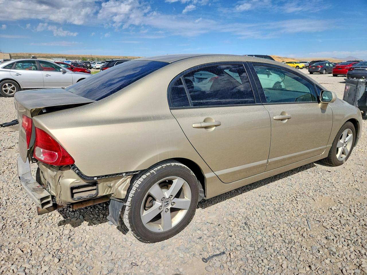 2007 Honda Civic Ex Желто-коричневый vin: 1HGFA16877L011551