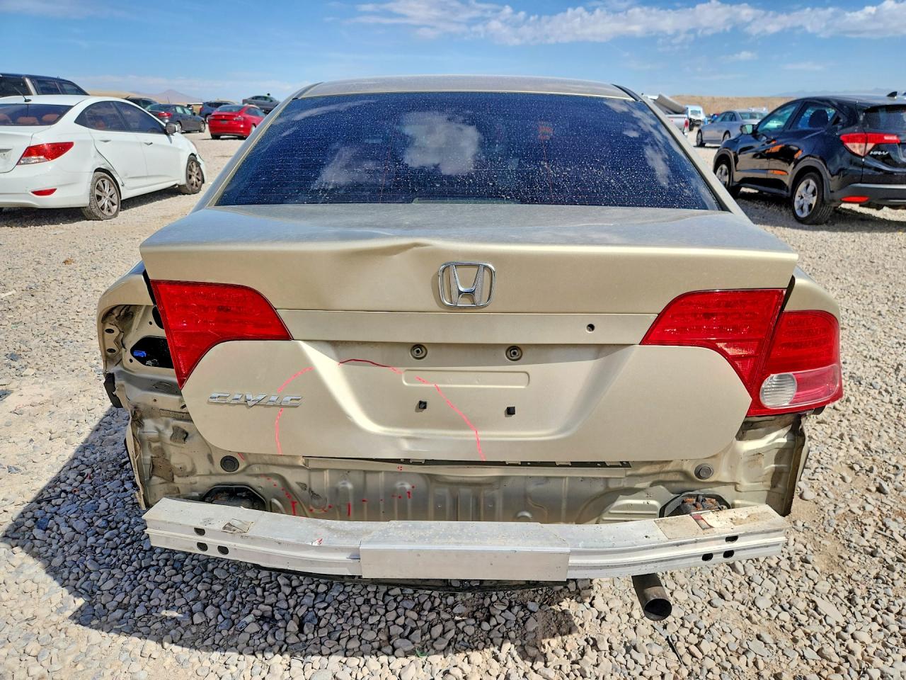 2007 Honda Civic Ex Желто-коричневый vin: 1HGFA16877L011551