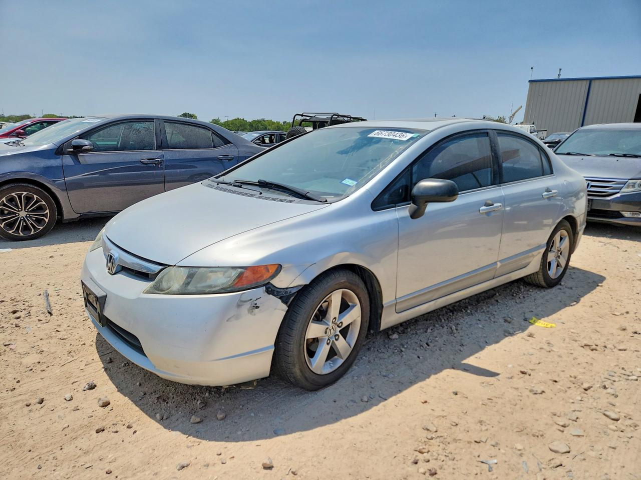 2007 Honda Civic Ex Silver vin: 1HGFA16877L029953