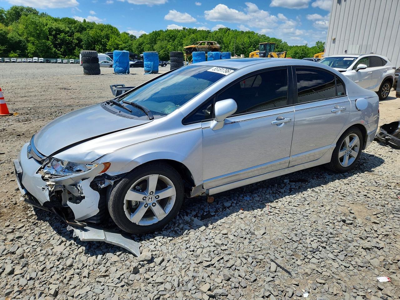 2007 Honda Civic Ex Silver vin: 1HGFA16877L030262