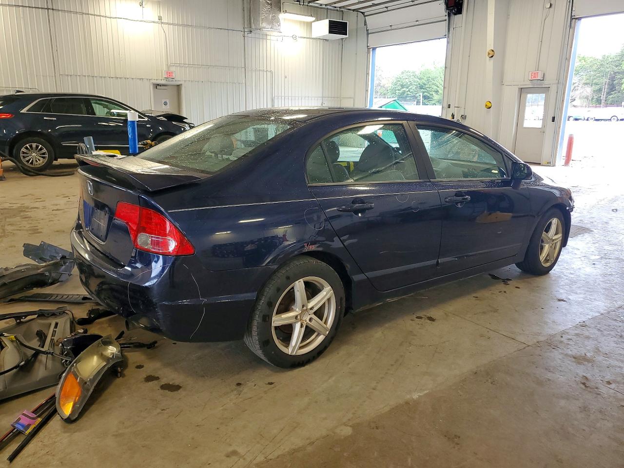 2007 Honda Civic Ex Blue vin: 1HGFA16877L031587