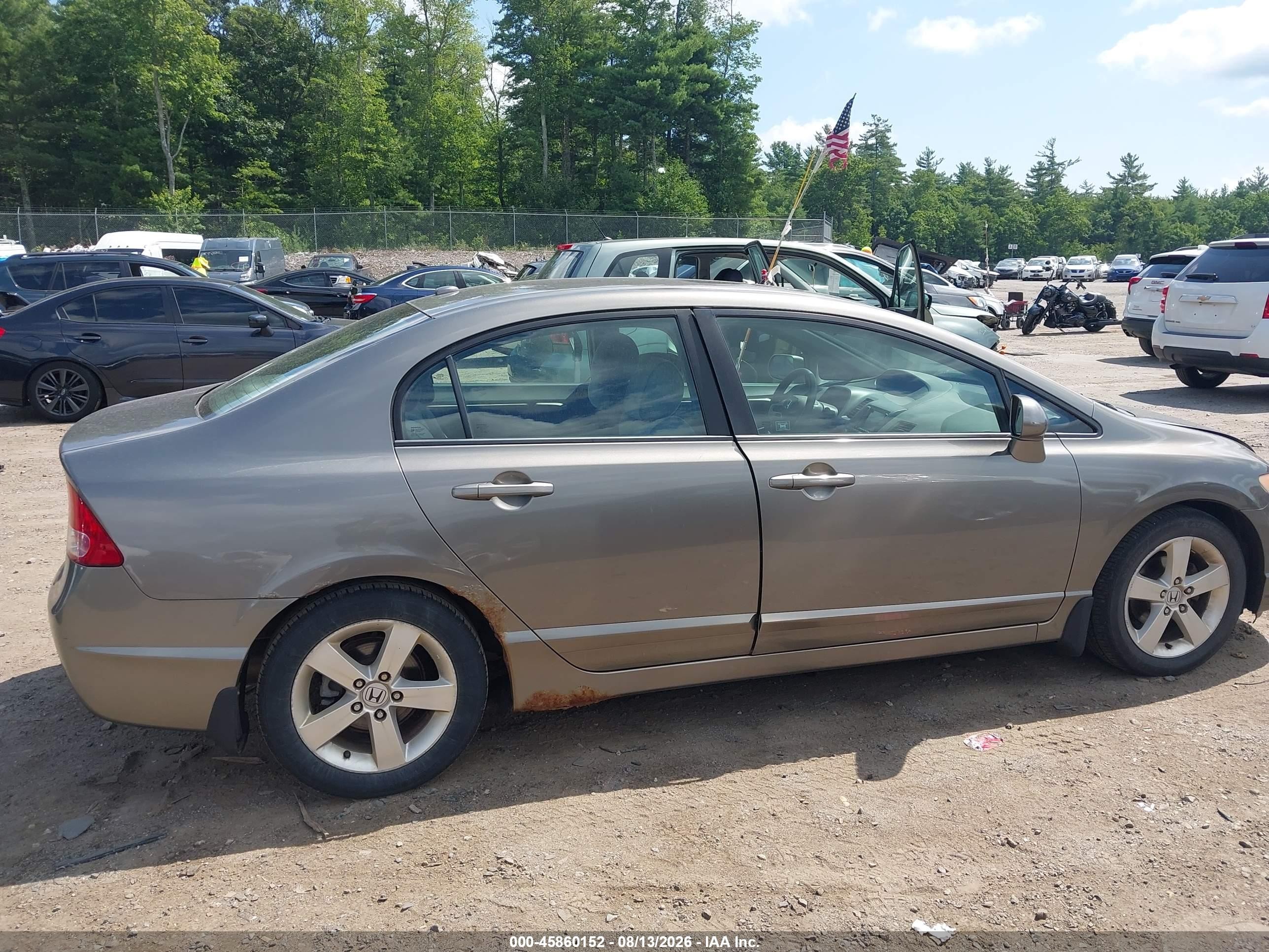 2007 Honda Civic Ex Gray vin: 1HGFA16877L052214