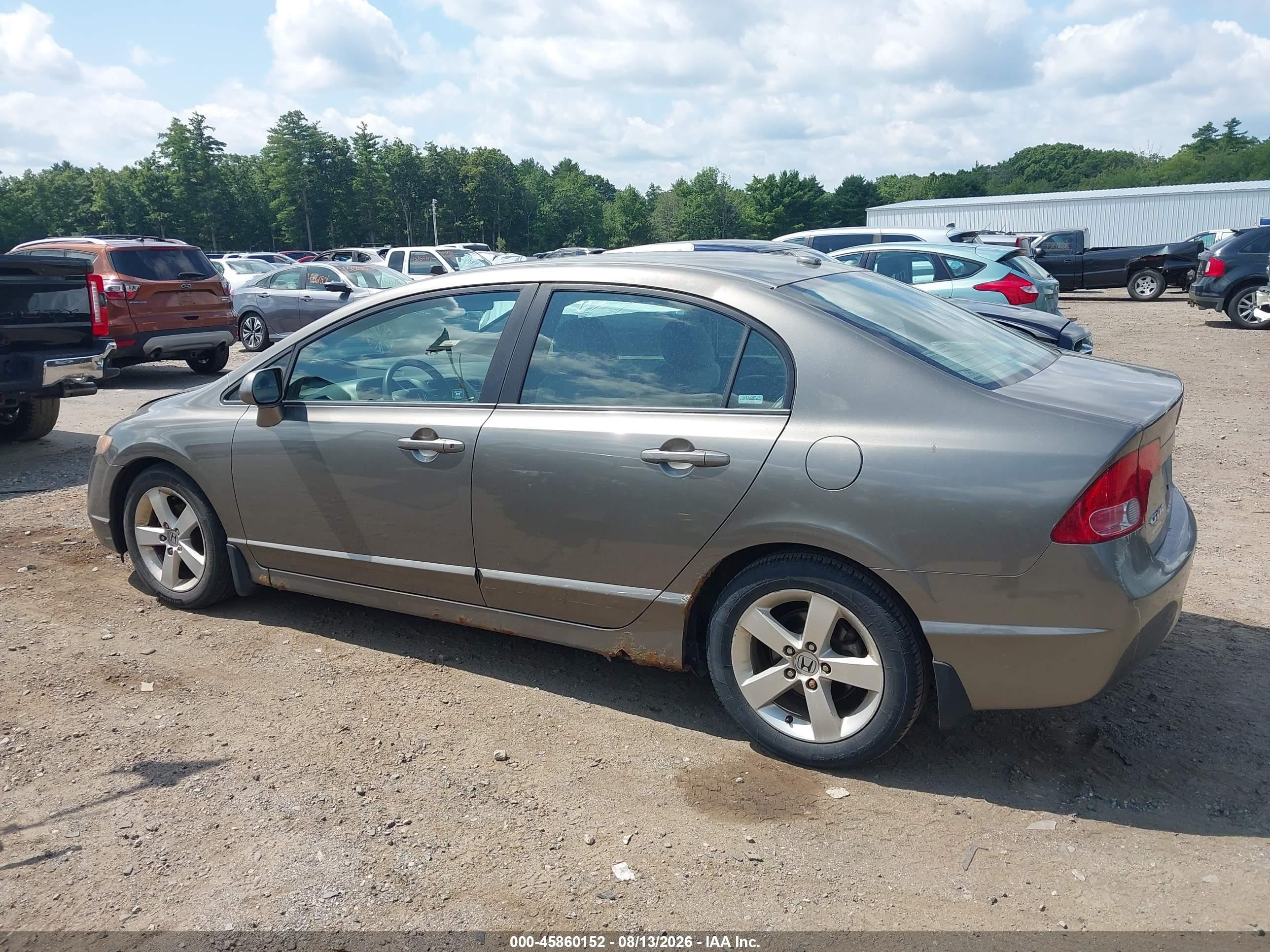 2007 Honda Civic Ex Gray vin: 1HGFA16877L052214