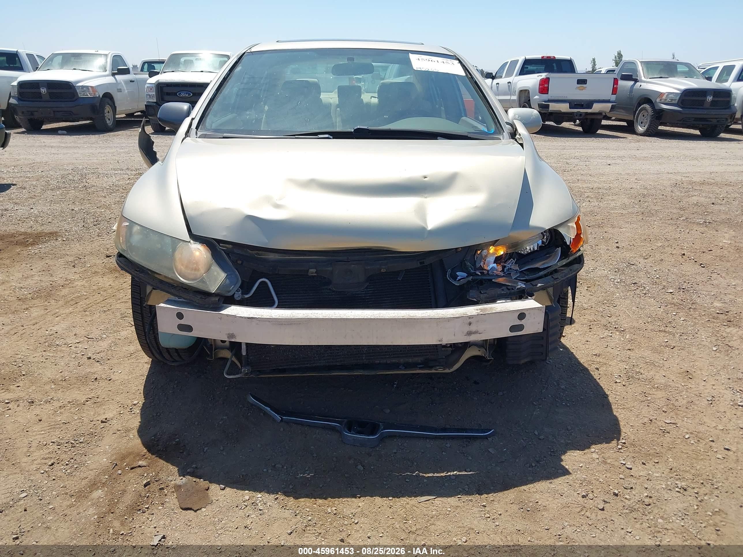 2007 Honda Civic Ex Бежевый vin: 1HGFA16877L055372