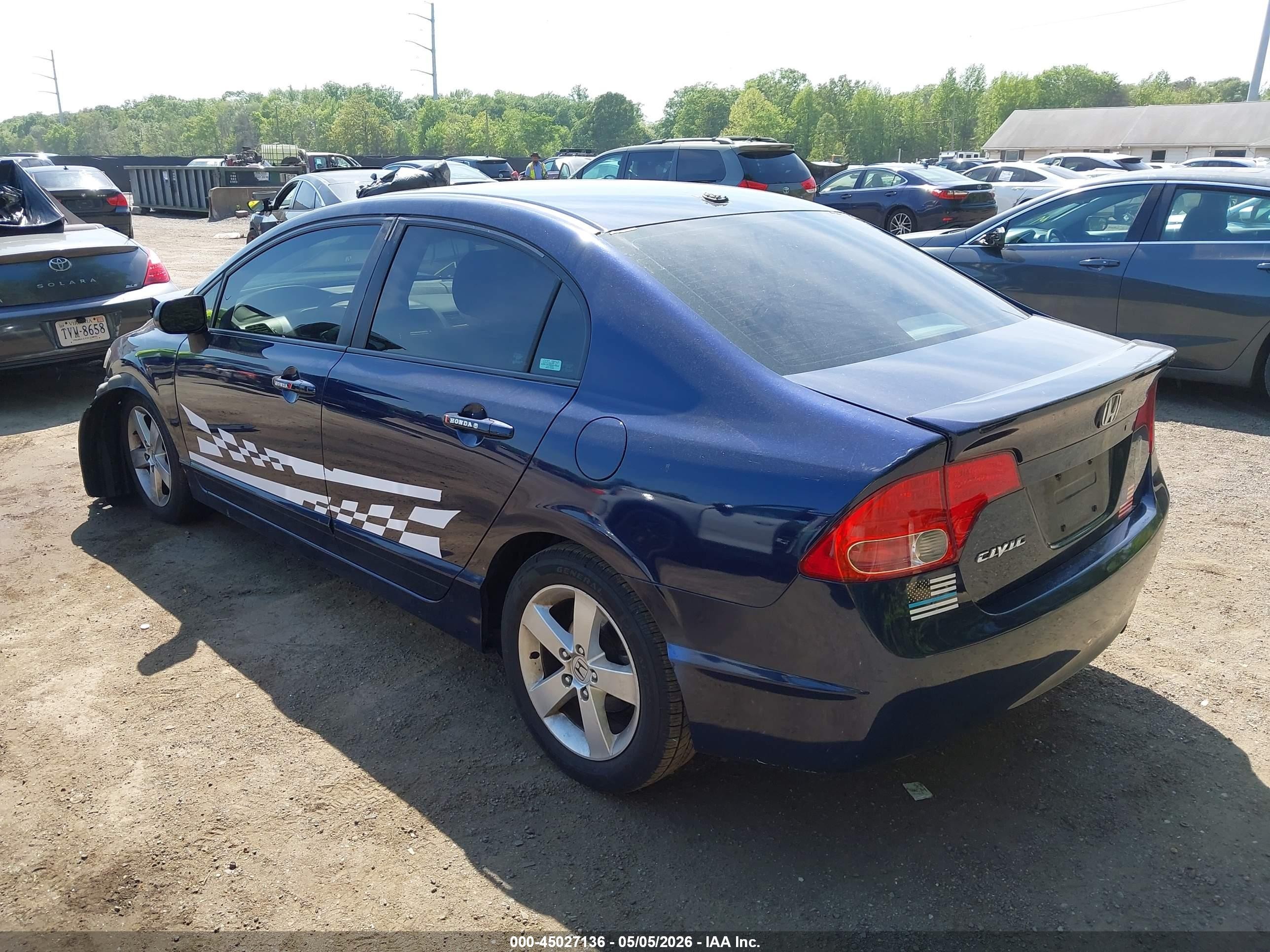 2007 Honda Civic Ex Blue vin: 1HGFA16877L069417