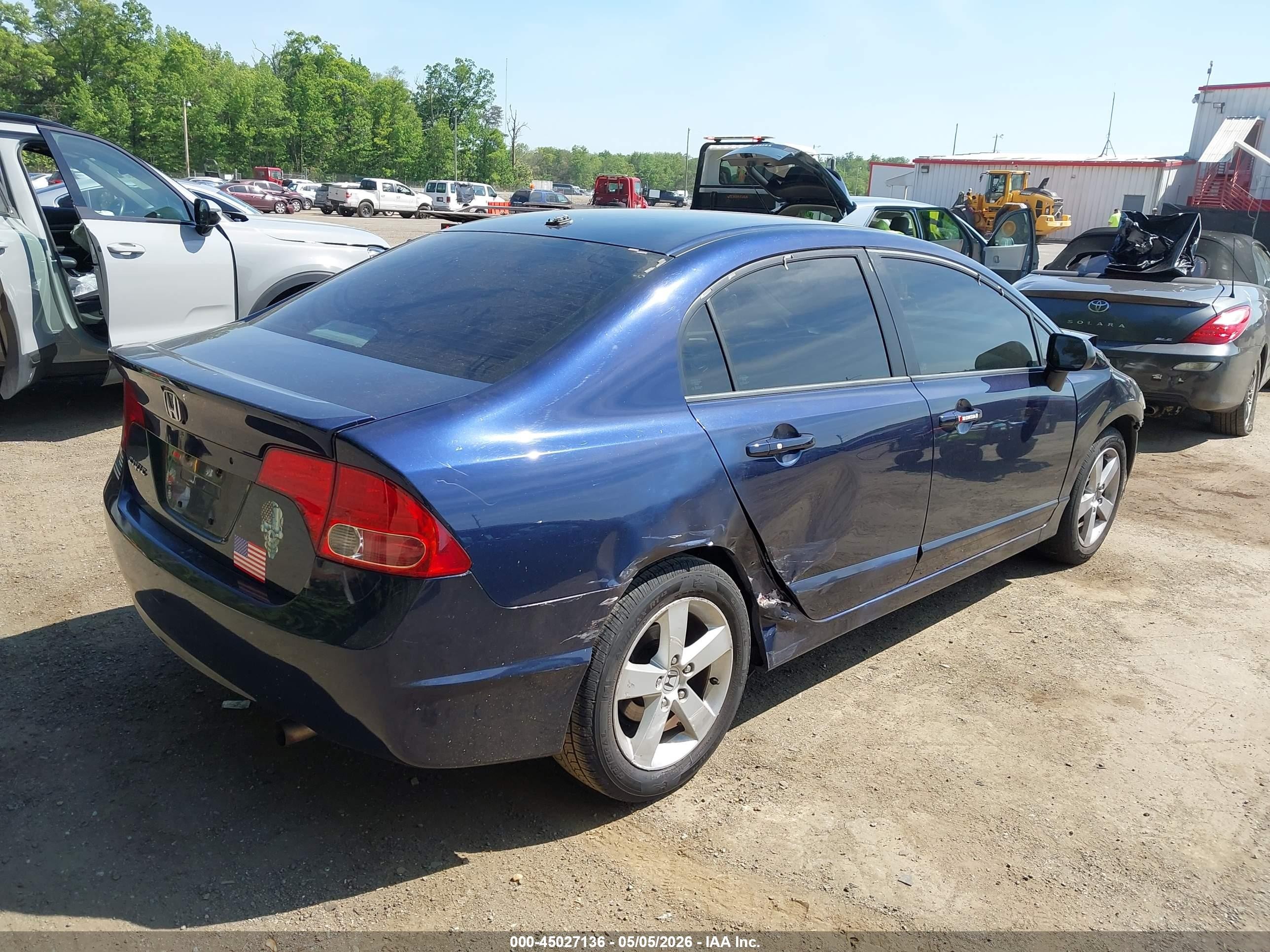 2007 Honda Civic Ex Blue vin: 1HGFA16877L069417