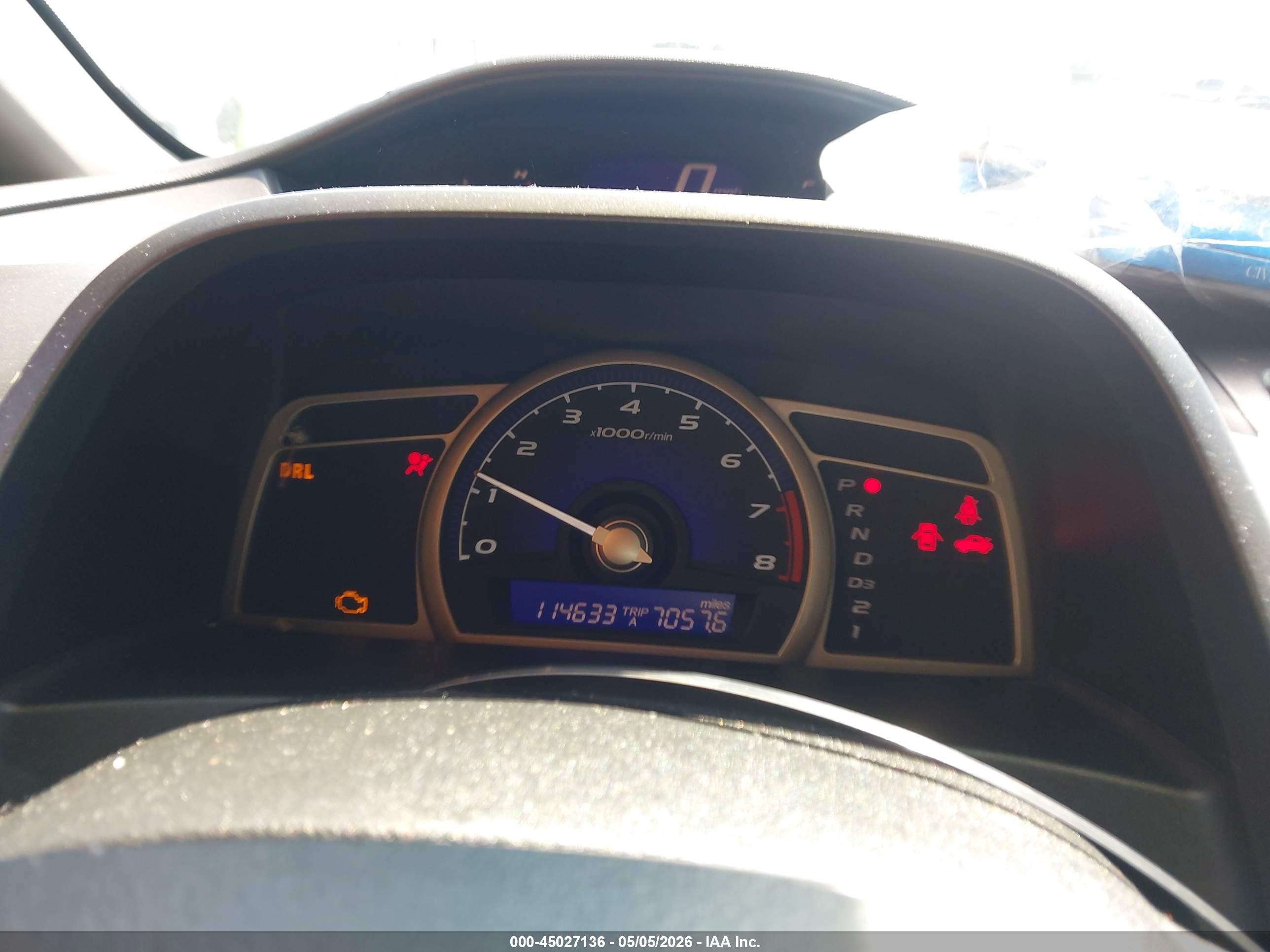 2007 Honda Civic Ex Blue vin: 1HGFA16877L069417