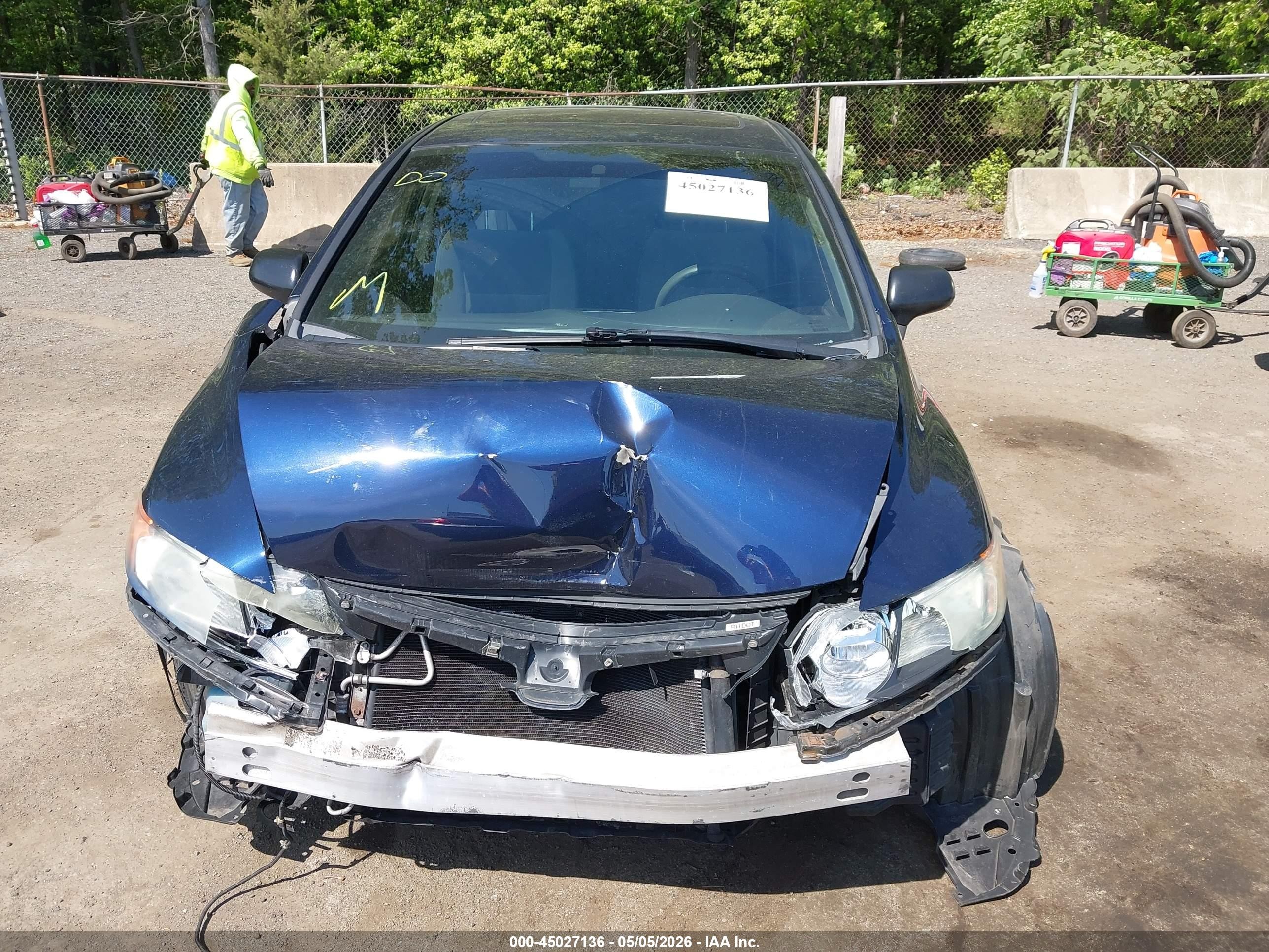 2007 Honda Civic Ex Blue vin: 1HGFA16877L069417