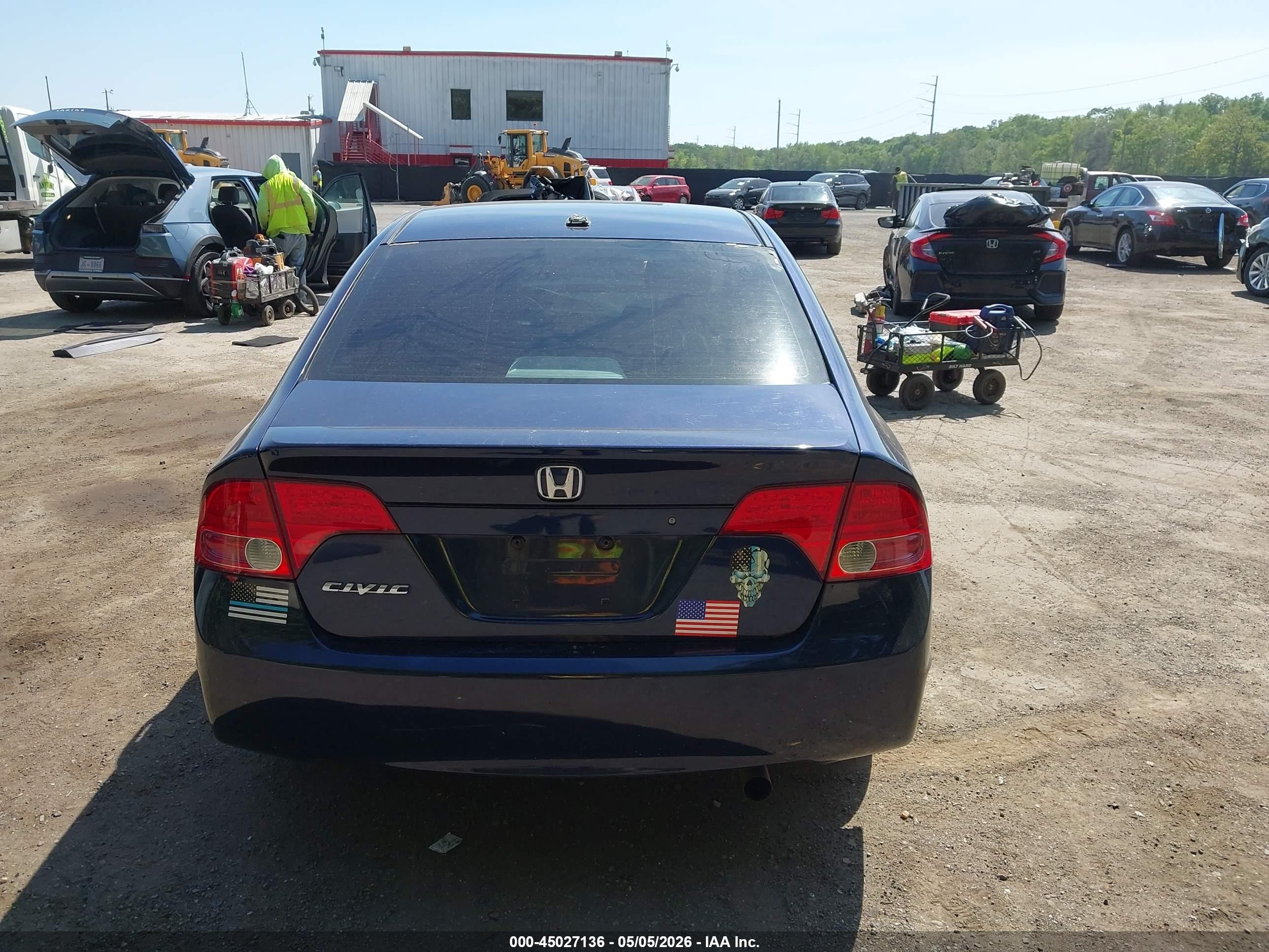 2007 Honda Civic Ex Blue vin: 1HGFA16877L069417