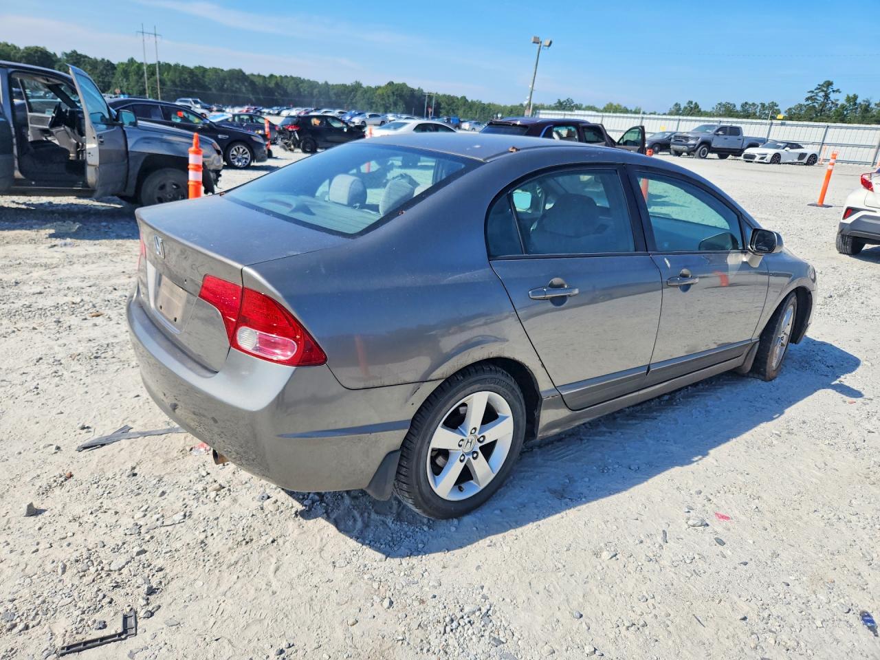 2007 Honda Civic Ex Gray vin: 1HGFA16877L070891