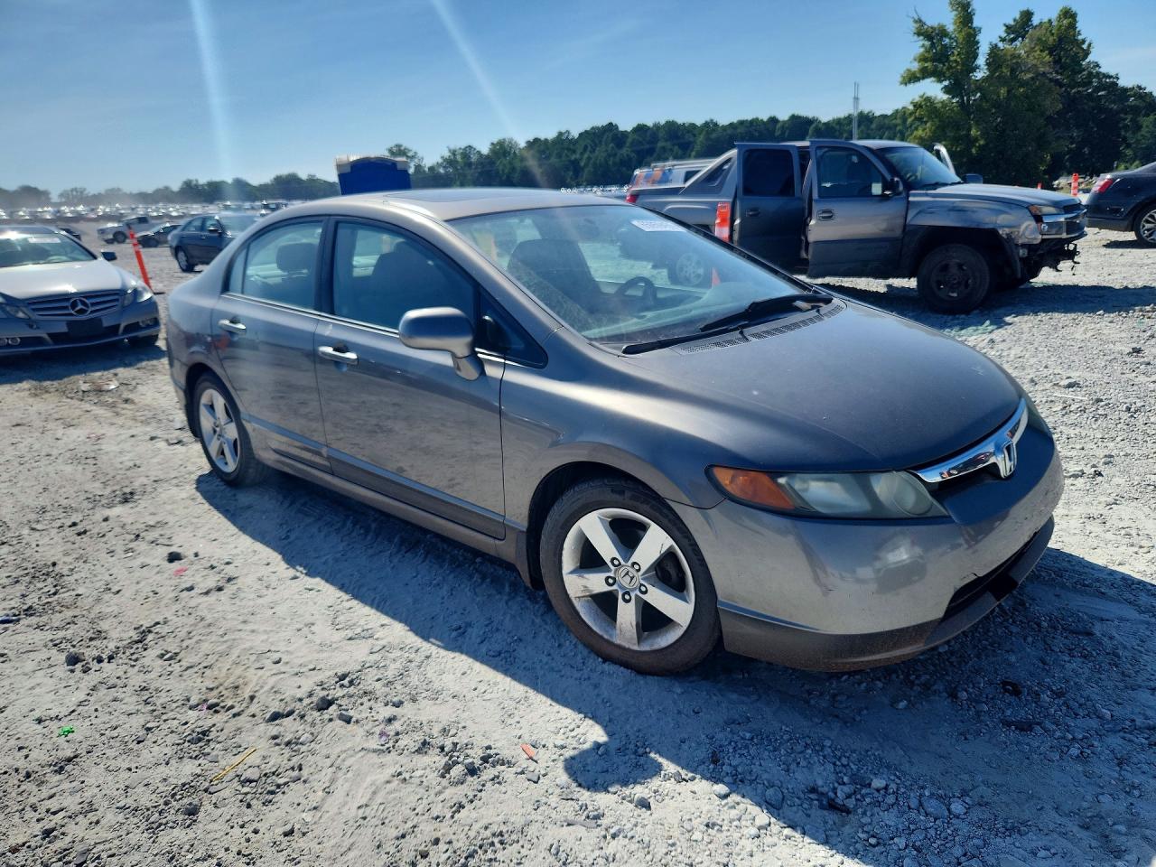 2007 Honda Civic Ex Gray vin: 1HGFA16877L070891
