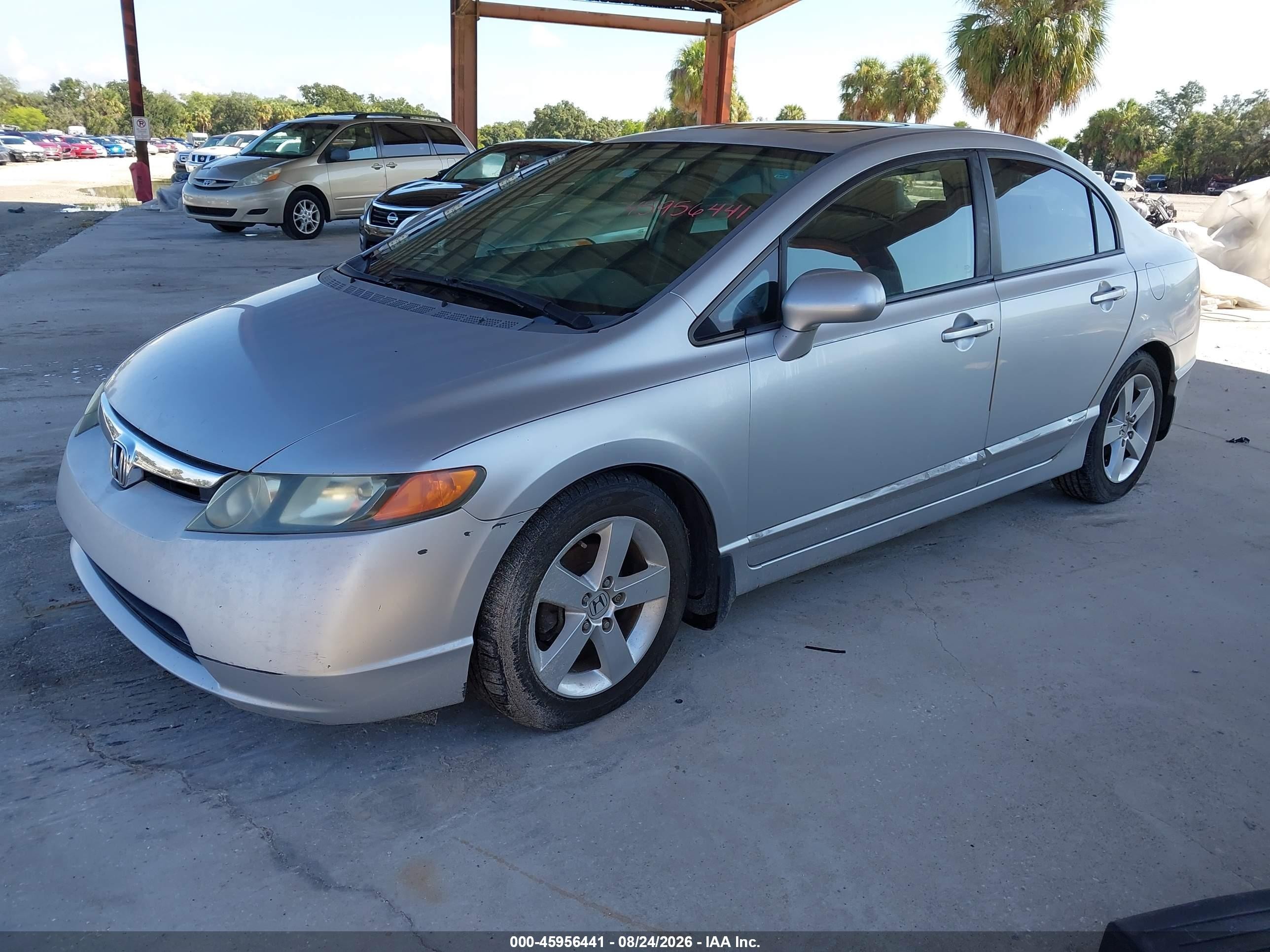 2007 Honda Civic Ex Серебряный vin: 1HGFA16877L081891