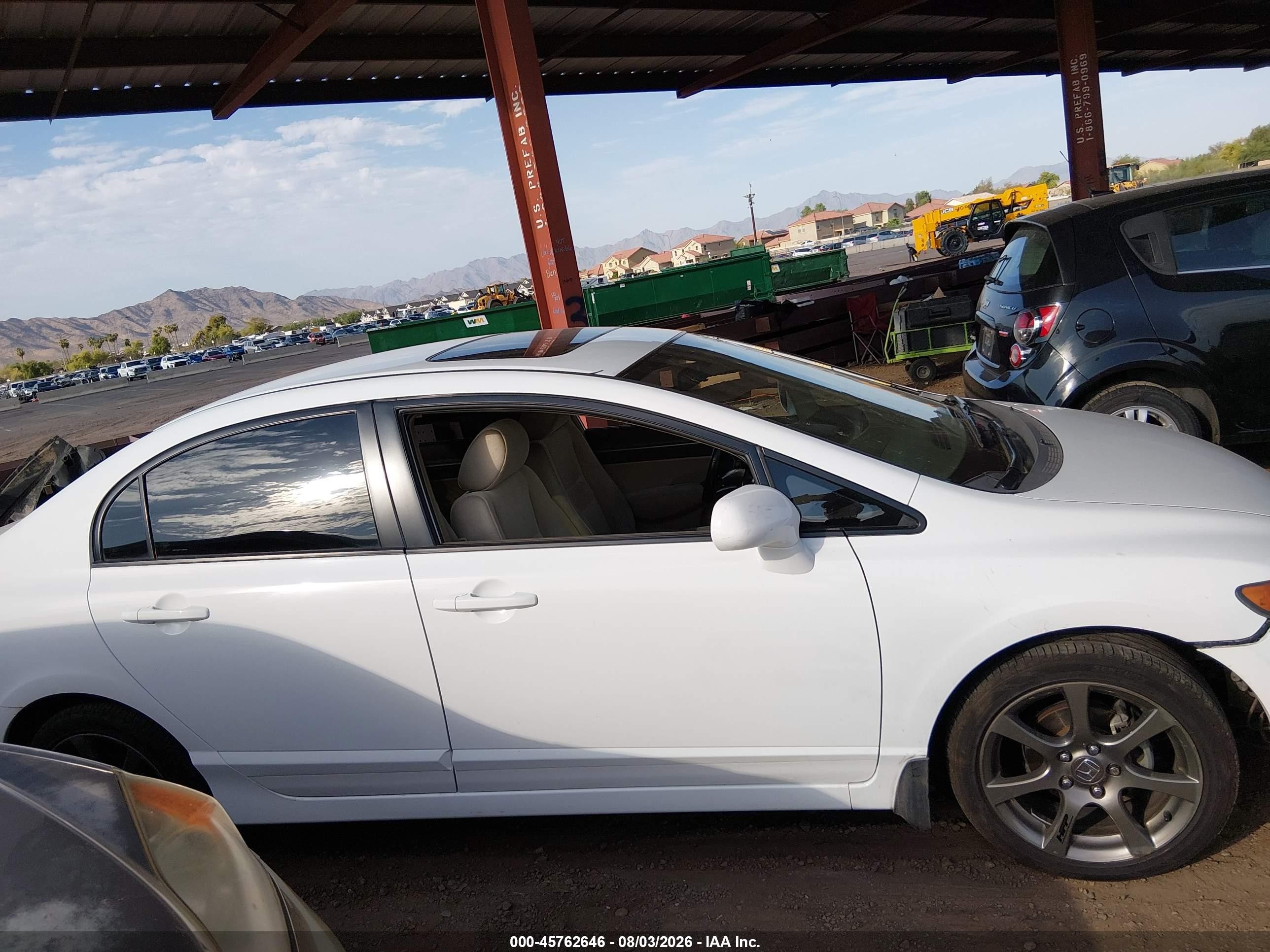 2007 Honda Civic Ex White vin: 1HGFA16877L086525