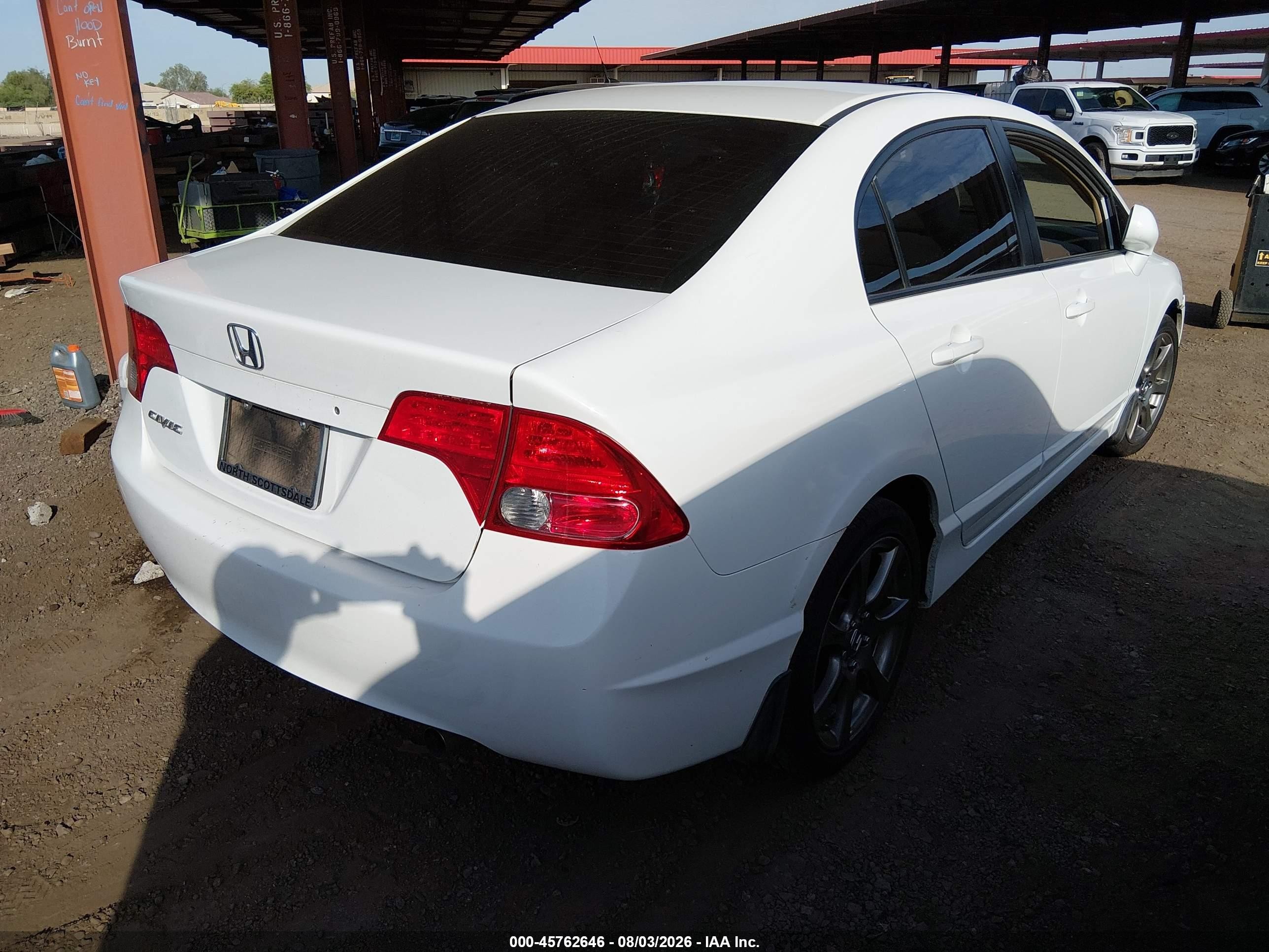 2007 Honda Civic Ex White vin: 1HGFA16877L086525