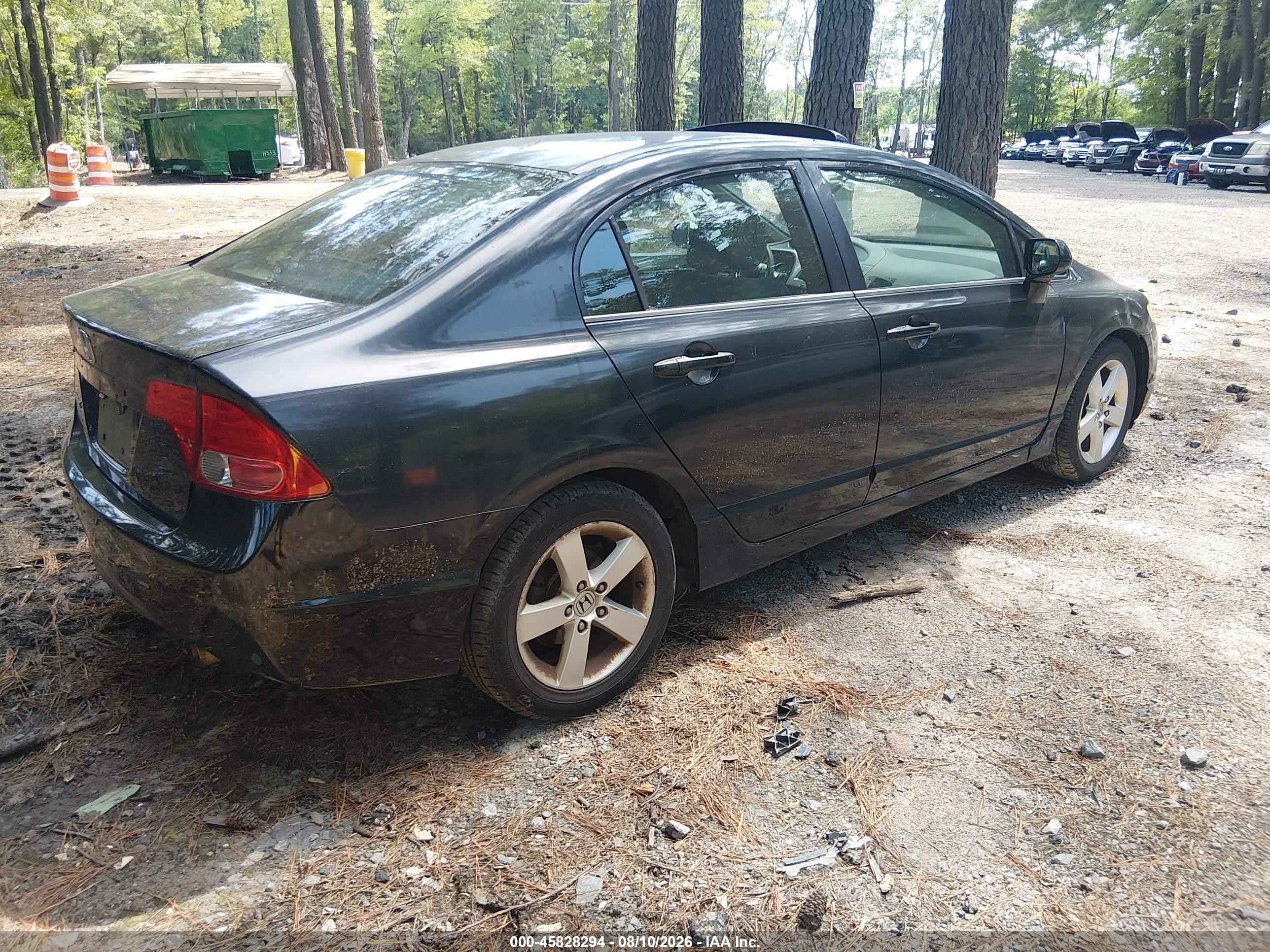2007 Honda Civic Ex Black vin: 1HGFA16877L097413