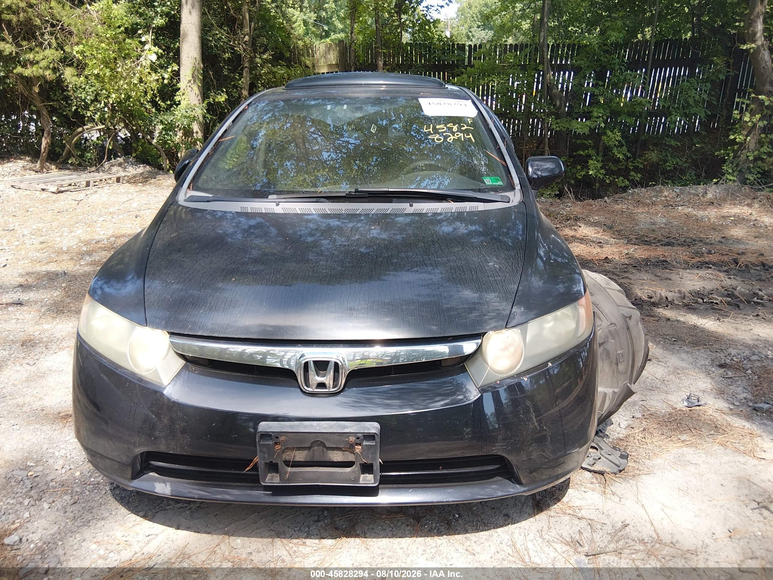 2007 Honda Civic Ex Black vin: 1HGFA16877L097413