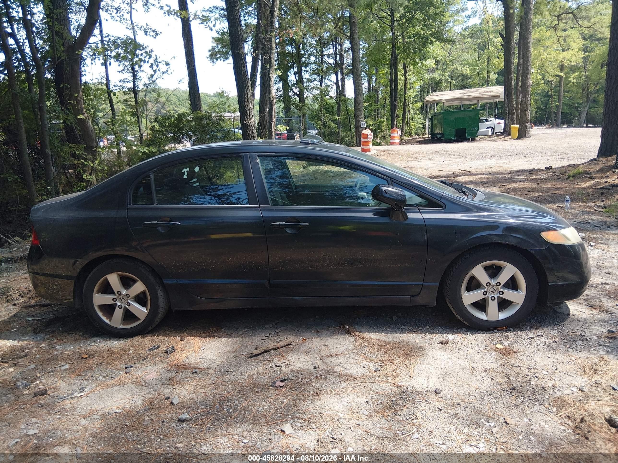 2007 Honda Civic Ex Black vin: 1HGFA16877L097413