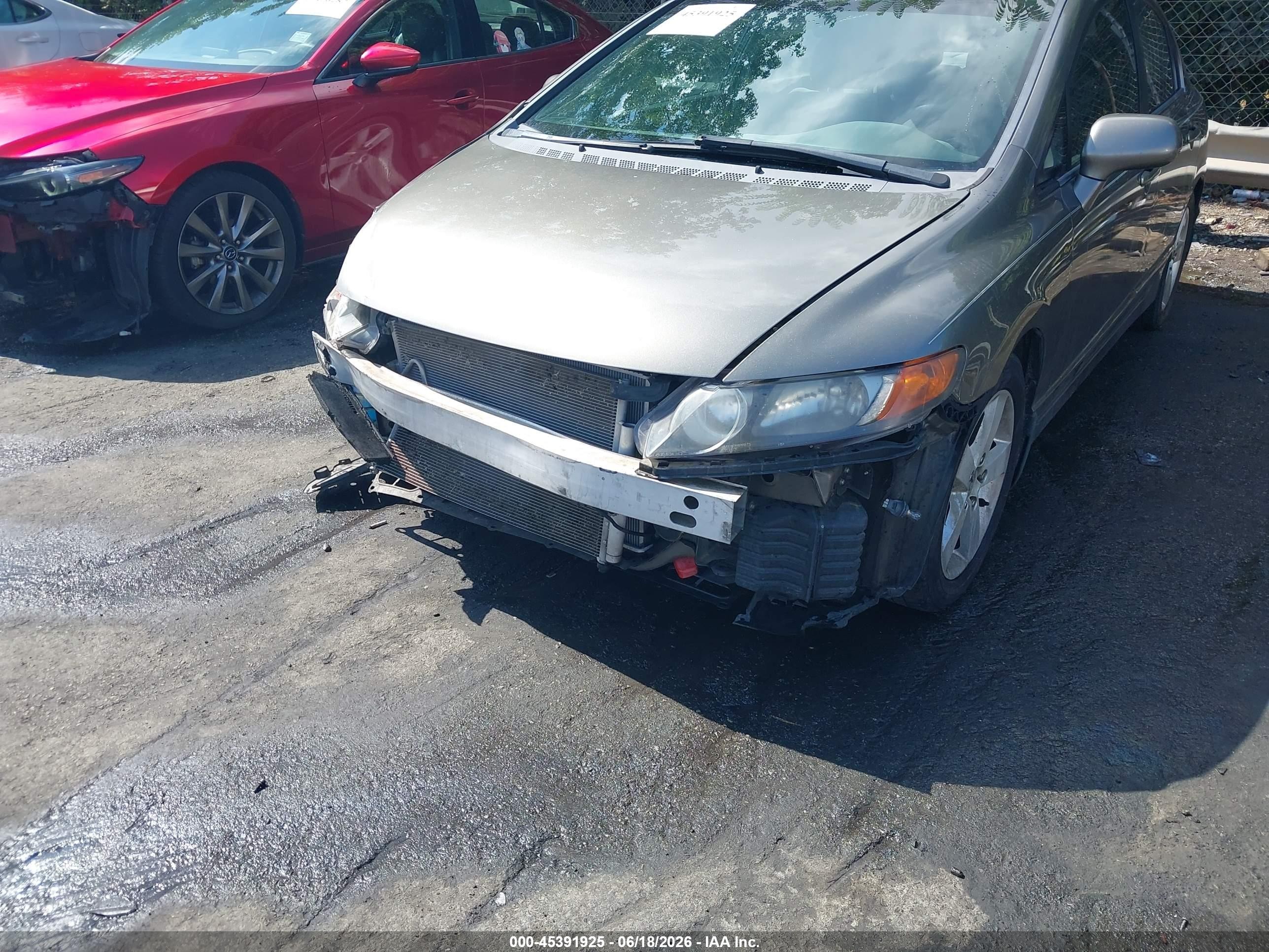 2007 Honda Civic Ex Серый vin: 1HGFA16877L100651
