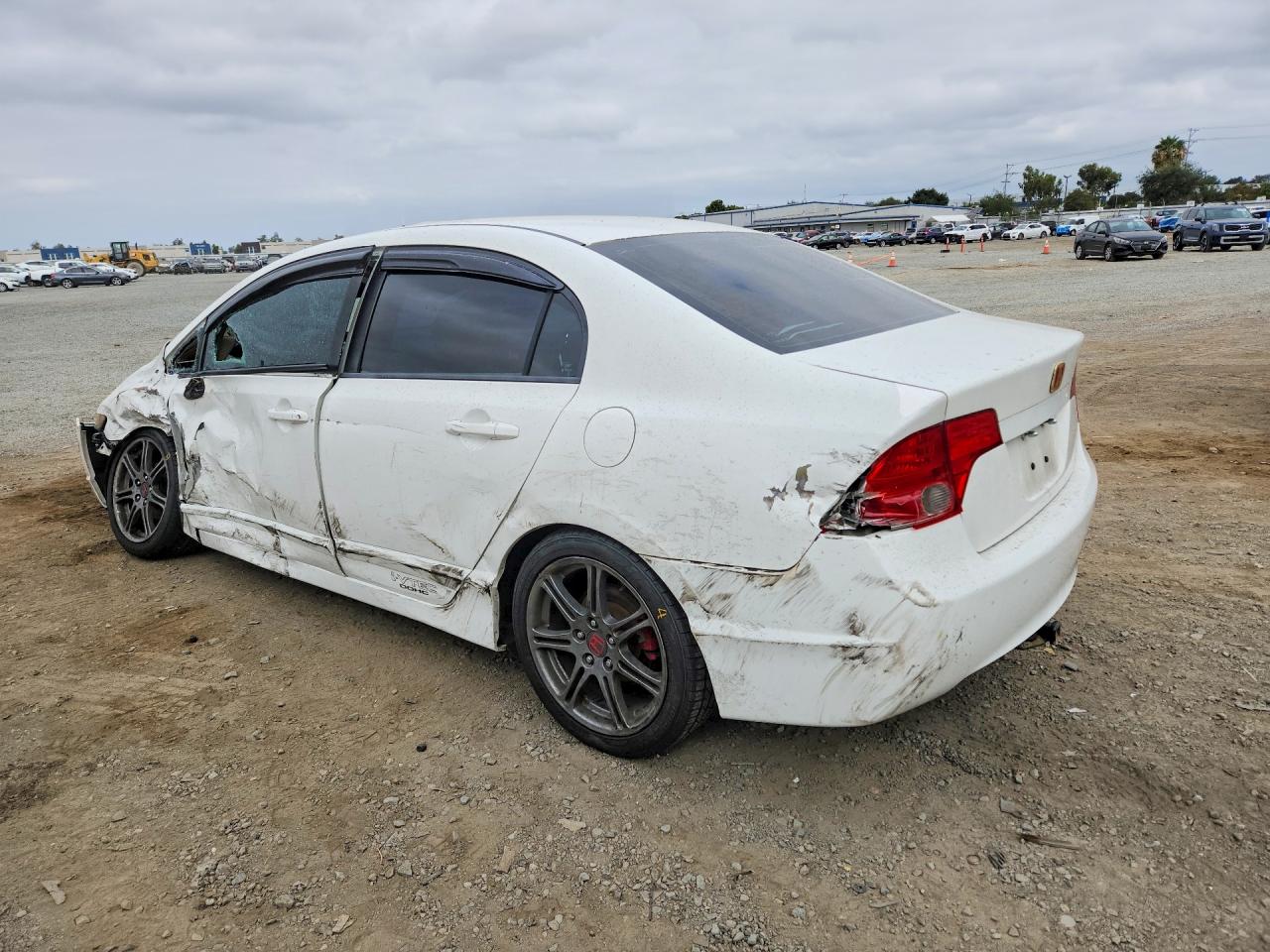 2007 Honda Civic Ex White vin: 1HGFA16877L124061
