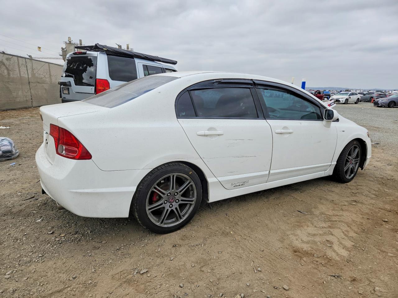 2007 Honda Civic Ex White vin: 1HGFA16877L124061