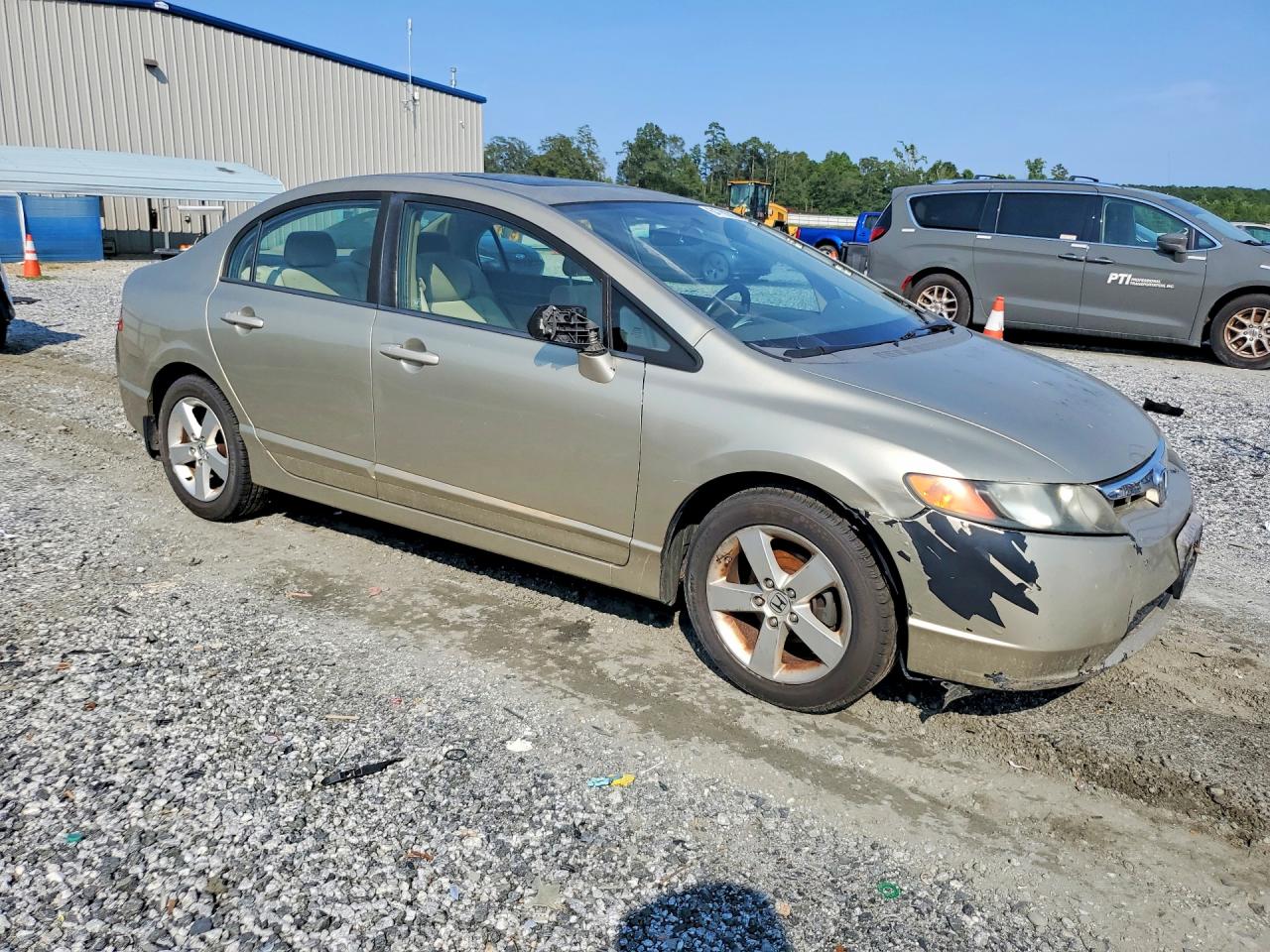 2008 Honda Civic Ex Beige vin: 1HGFA16878L045605
