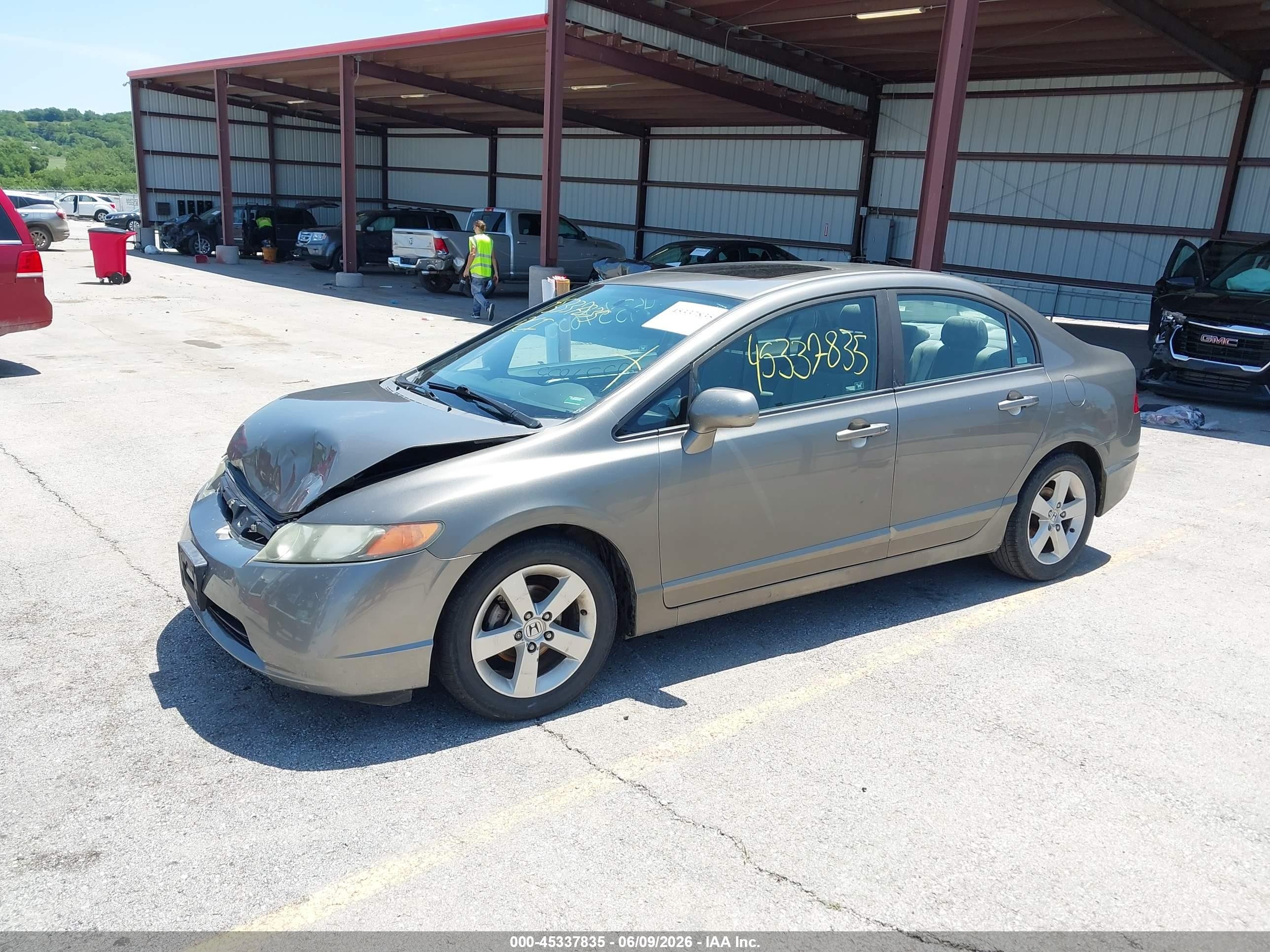 2008 Honda Civic Ex Silver vin: 1HGFA16878L097610