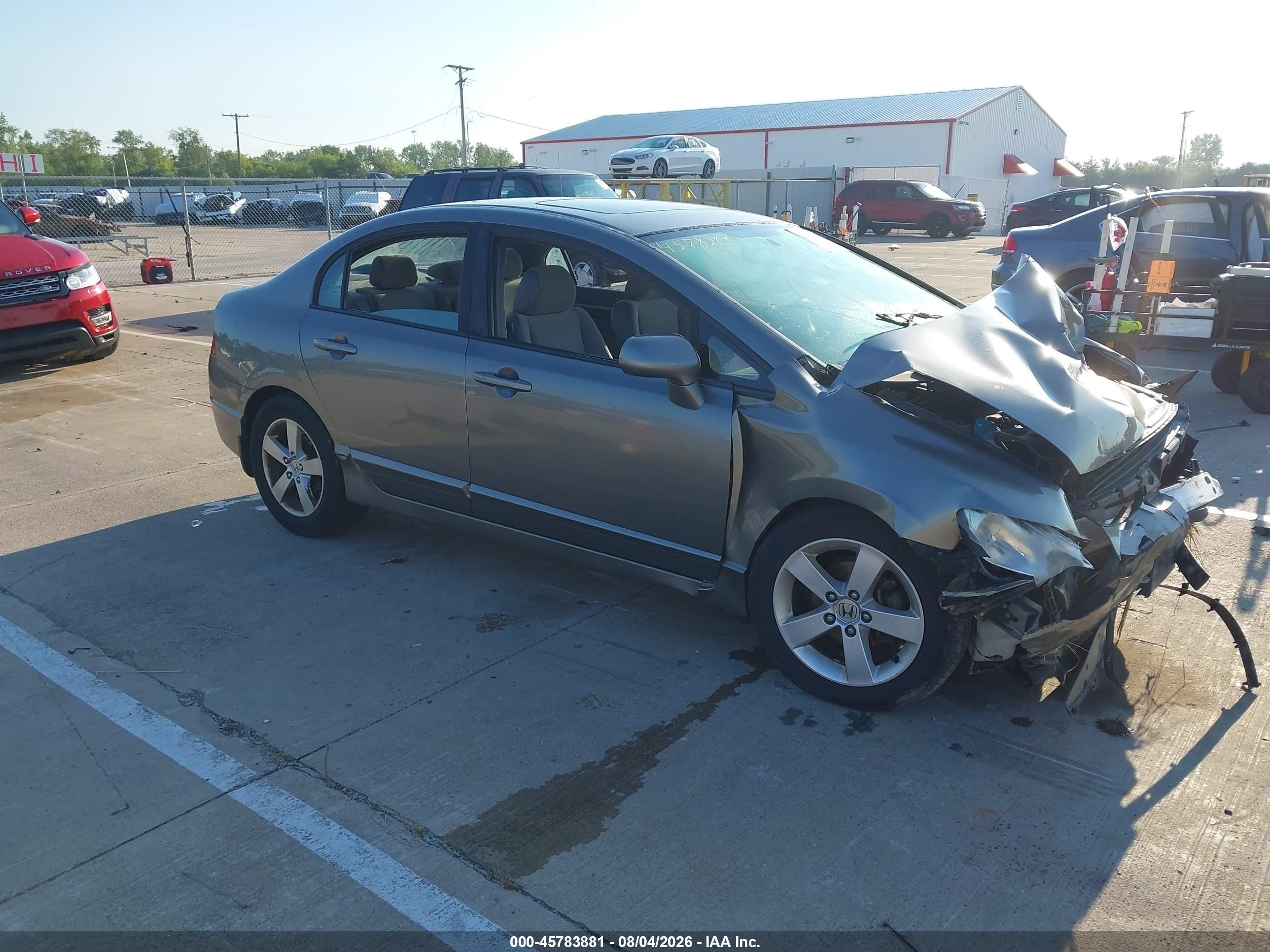 2008 Honda Civic Ex Серый vin: 1HGFA16878L111828
