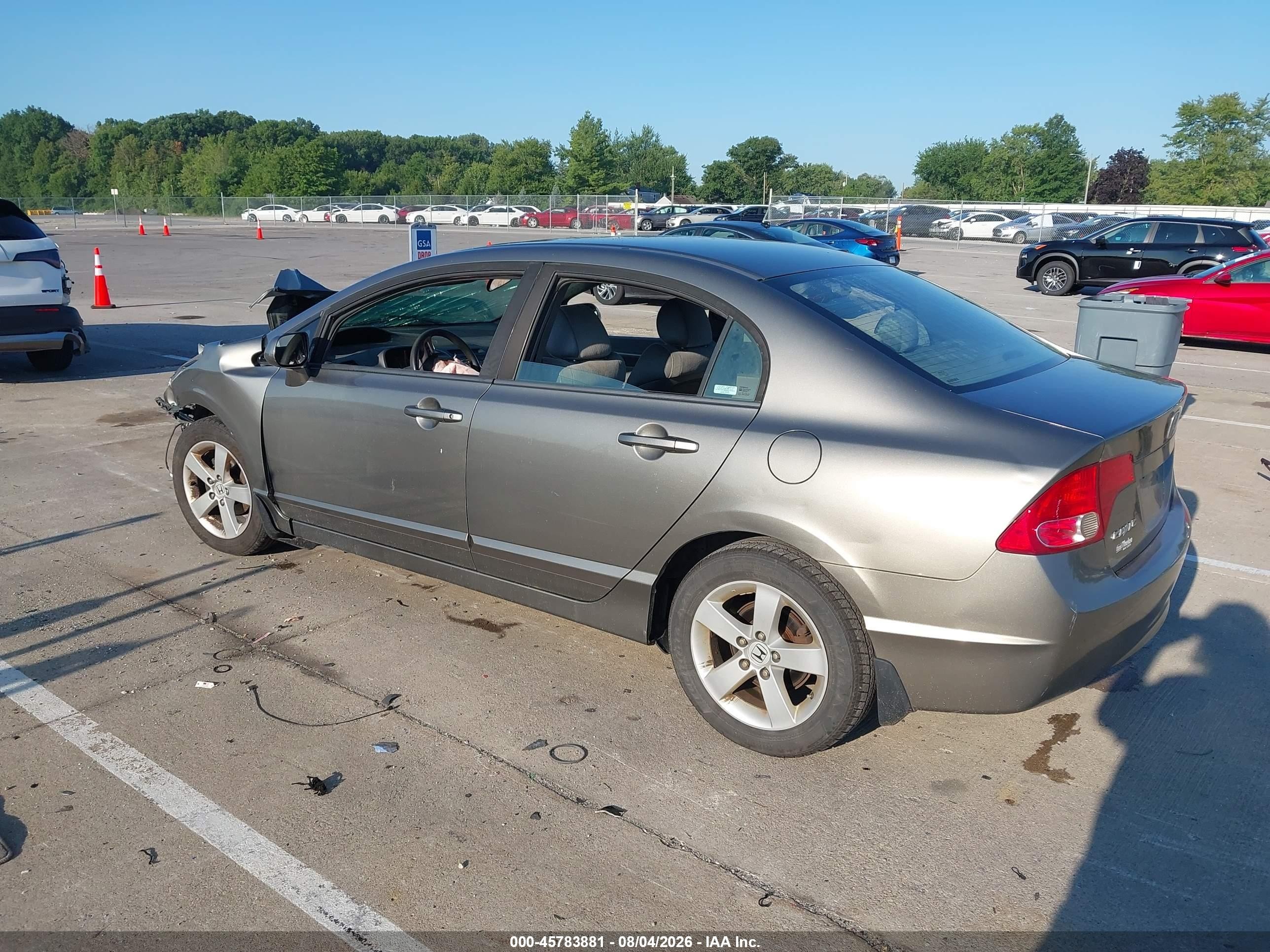 2008 Honda Civic Ex Серый vin: 1HGFA16878L111828
