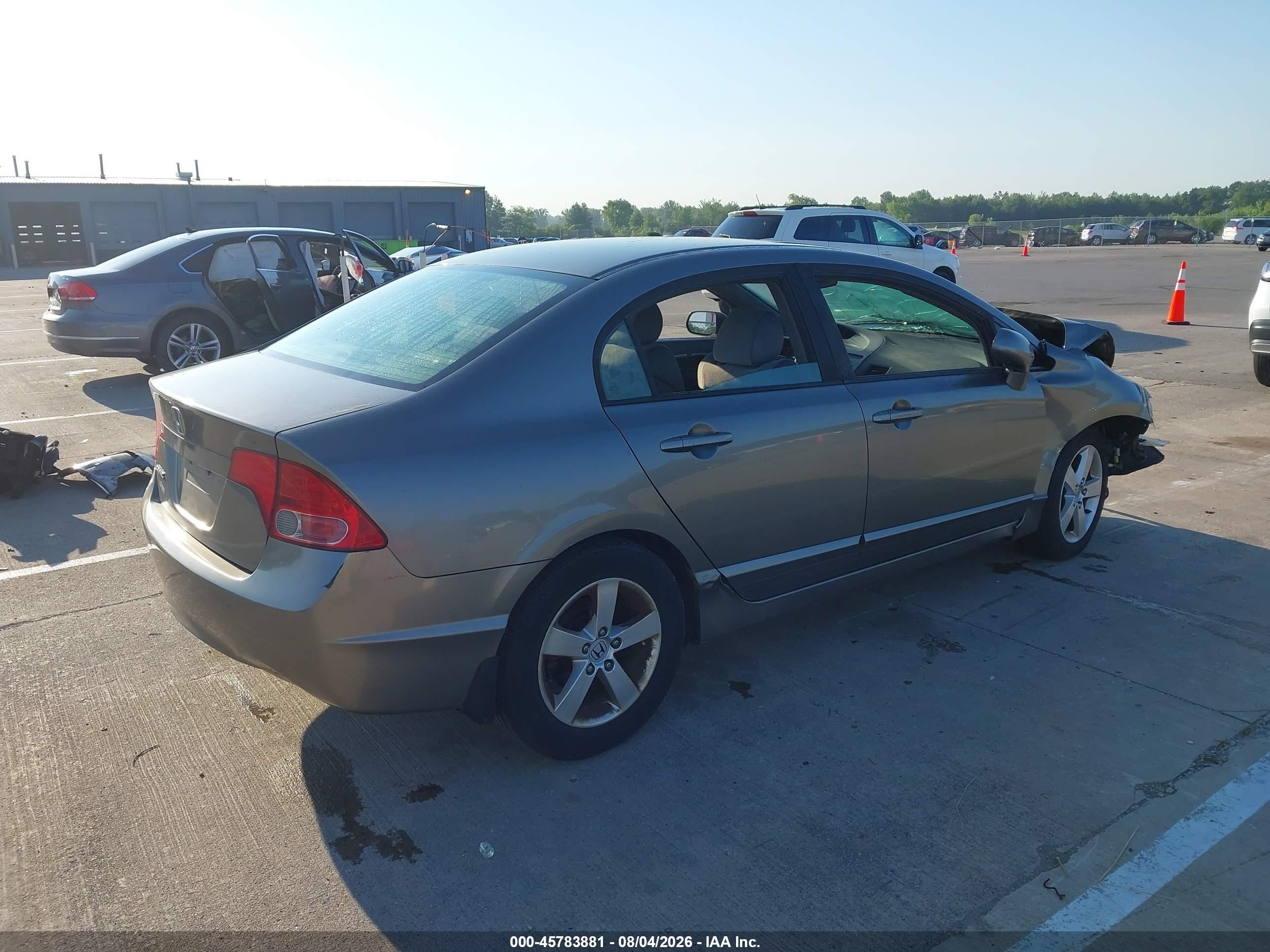 2008 Honda Civic Ex Серый vin: 1HGFA16878L111828