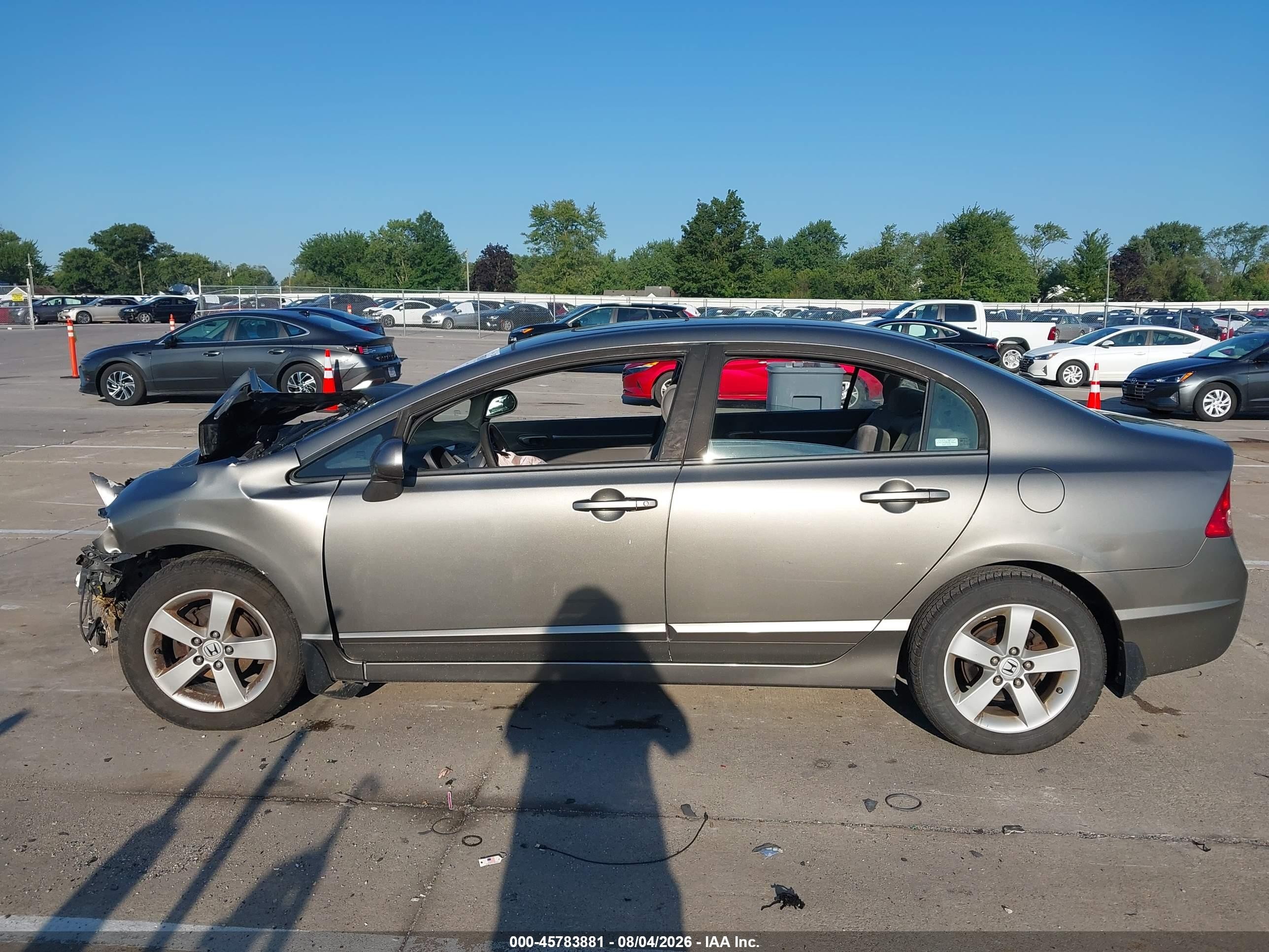 2008 Honda Civic Ex Серый vin: 1HGFA16878L111828