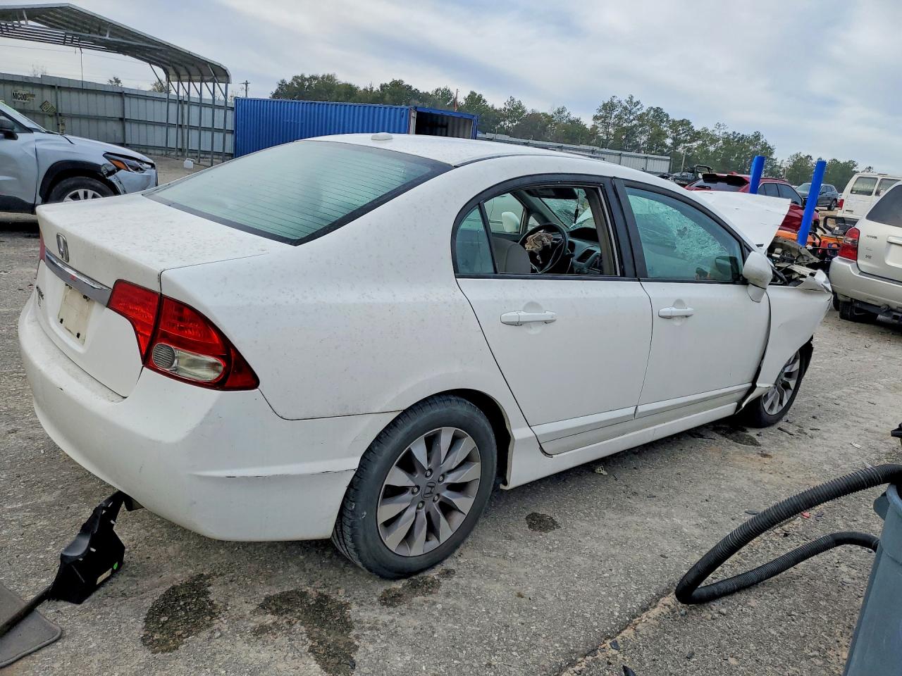 2009 Honda Civic Ex Белый vin: 1HGFA16879L000925