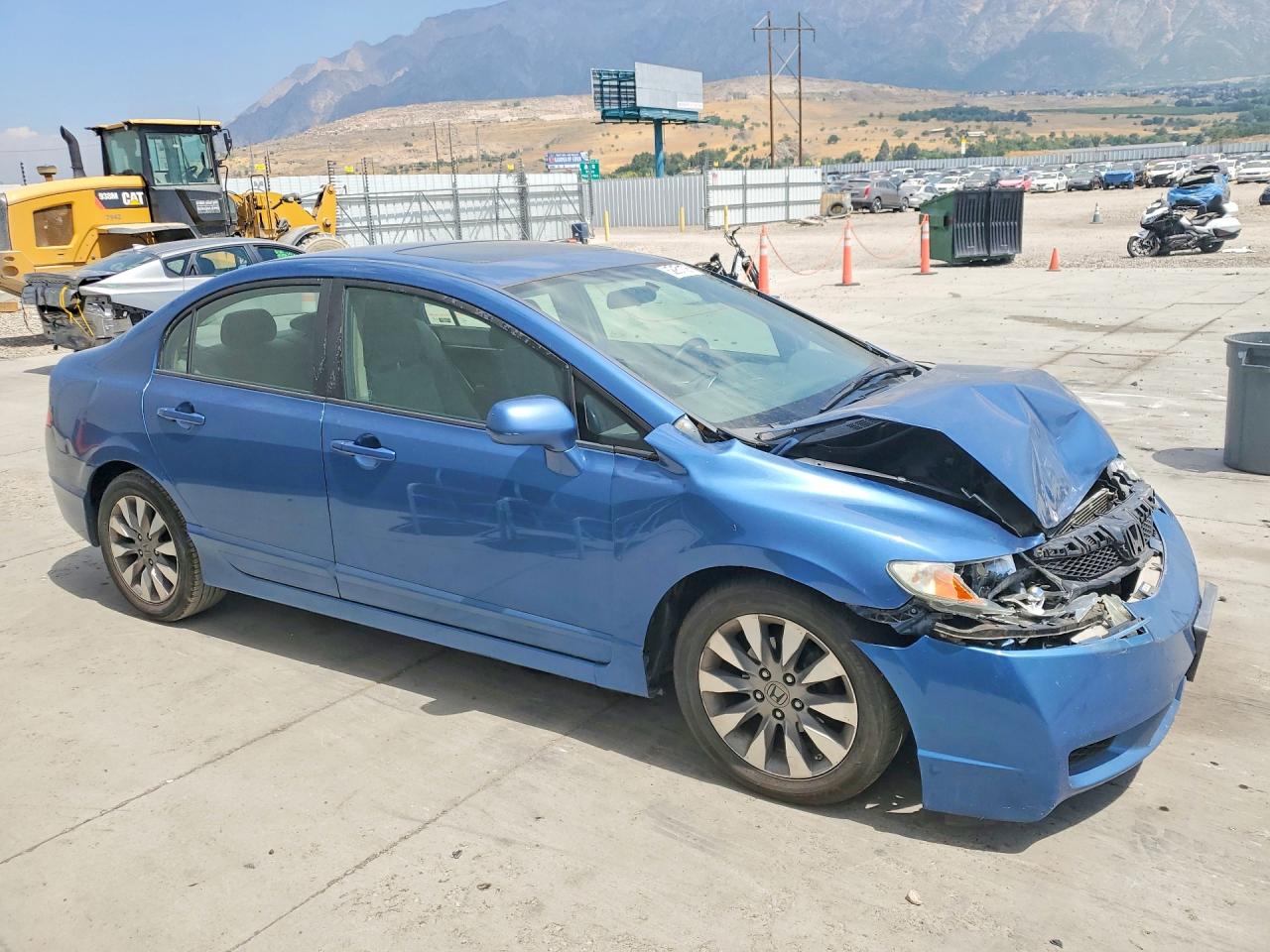 2009 Honda Civic Ex Blue vin: 1HGFA16879L012282