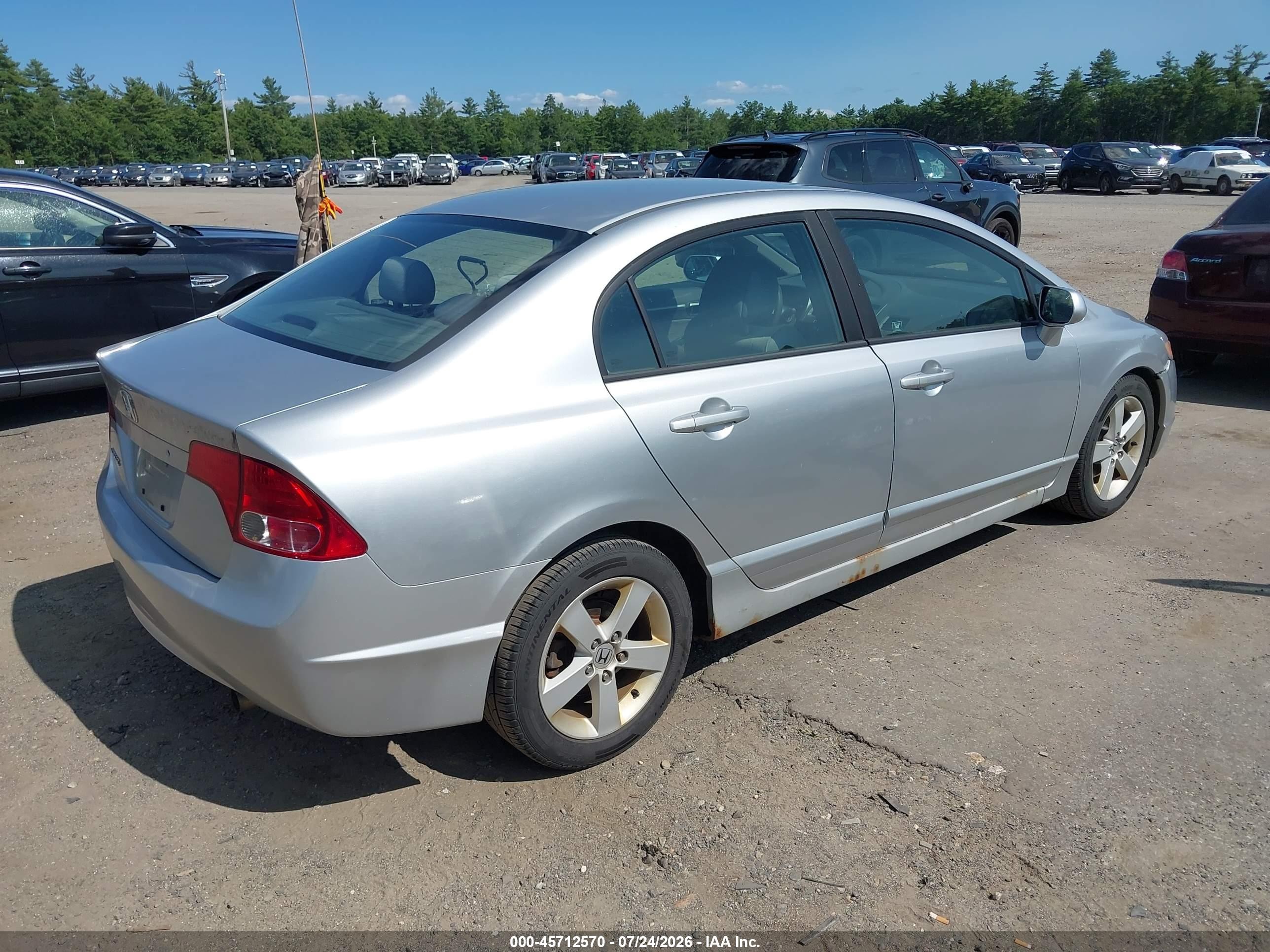 2006 Honda Civic Ex Silver vin: 1HGFA16886L004025