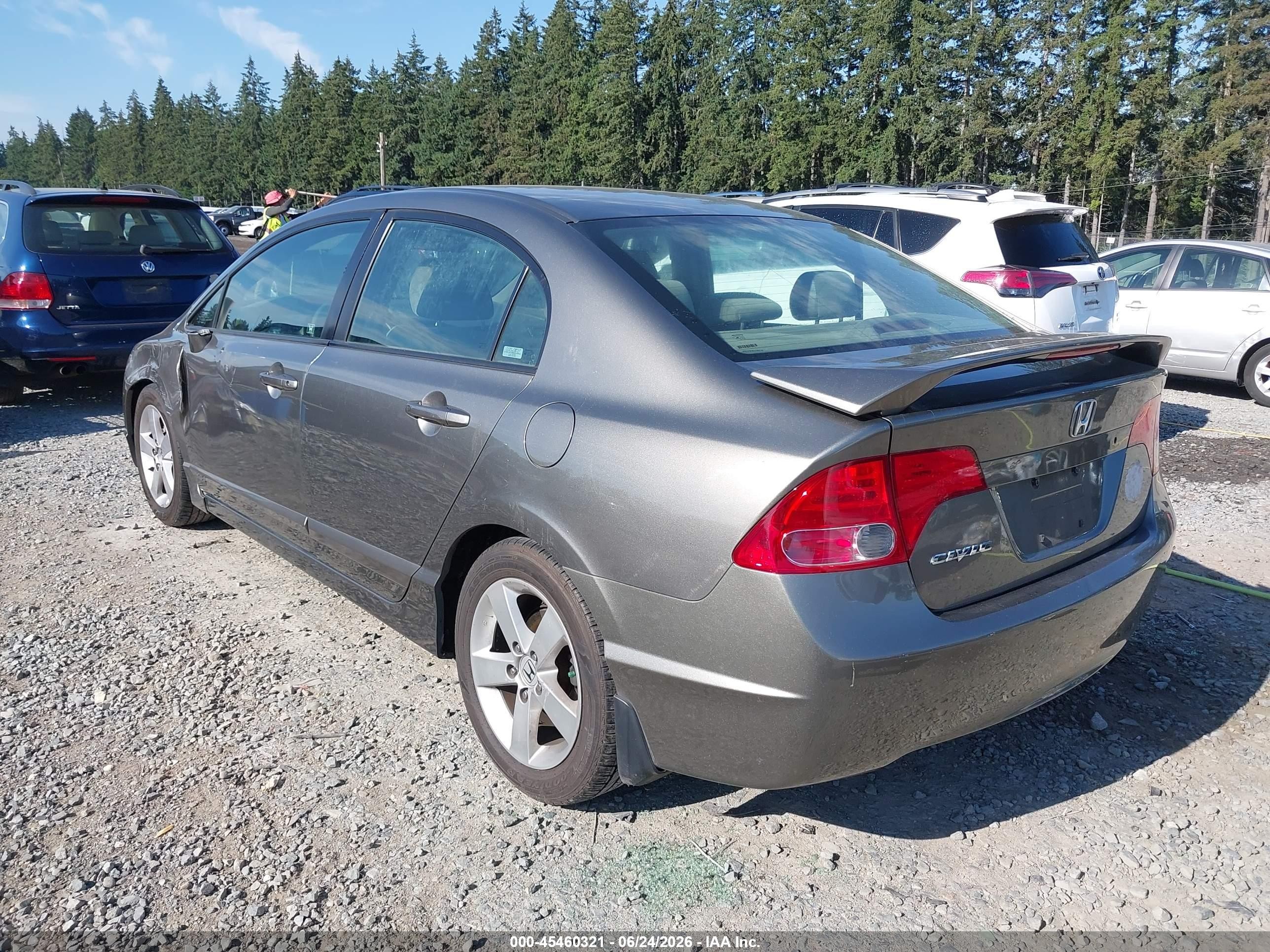 2006 Honda Civic Ex Gray vin: 1HGFA16886L012352