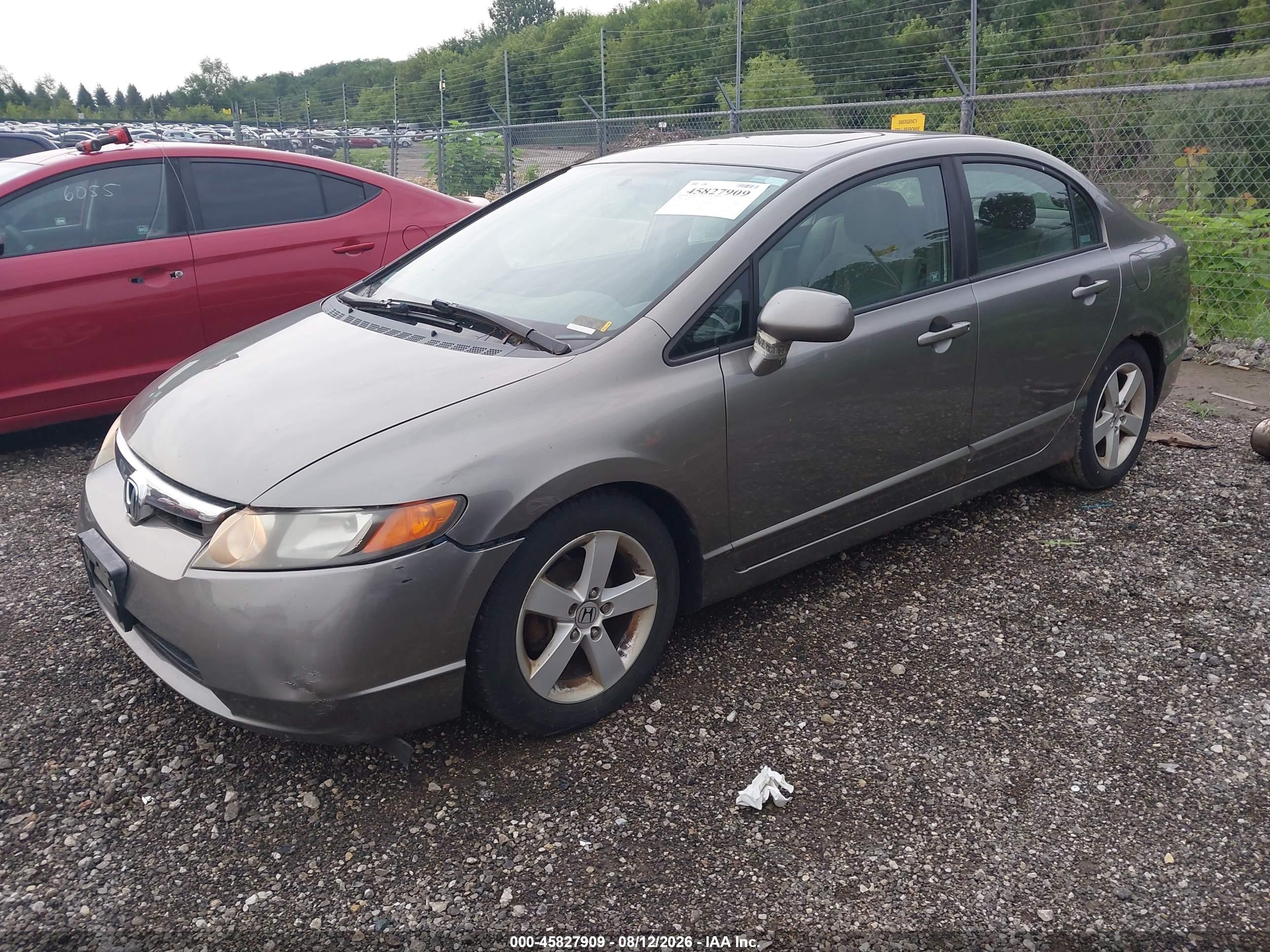 2006 Honda Civic Ex Tan vin: 1HGFA16886L012433