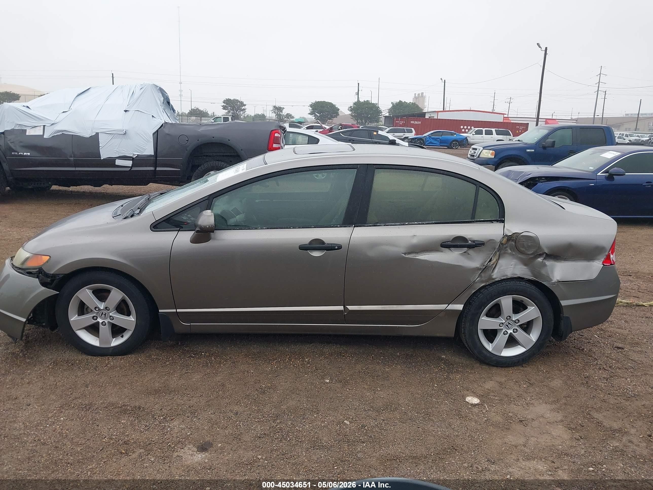 2006 Honda Civic Ex Коричневый vin: 1HGFA16886L059199